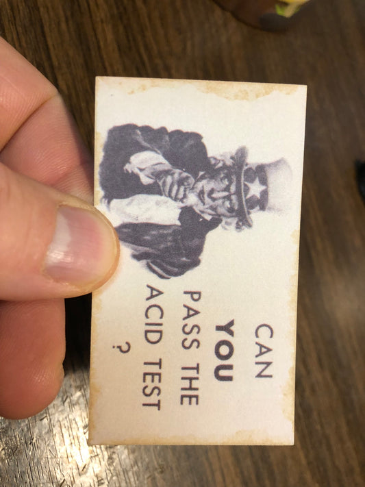 ORIGINAL vintage 1965-66 Acid Test, Merry Prankster (Intrepid Trips) ID Card