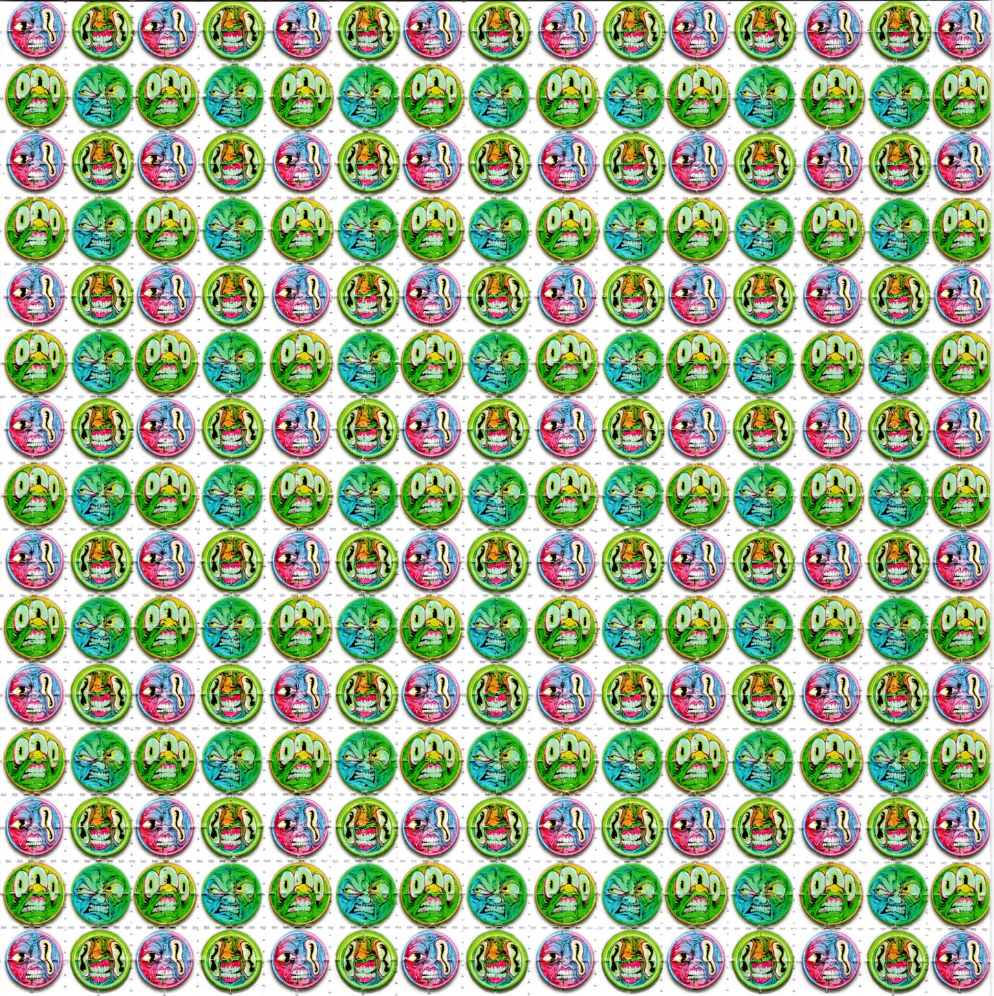 Head Stash by Aaron Brooks - ABrooks Art SIGNED by Aaron Limited Edition LSD blotter art print