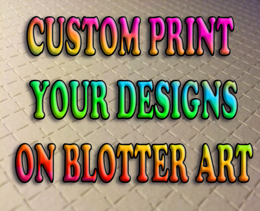 100 Custom Blotter Art Printing