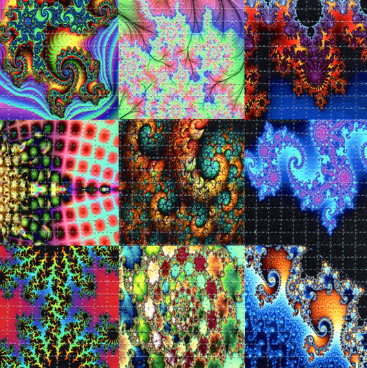 Fractals X9 #2 LSD blotter art print