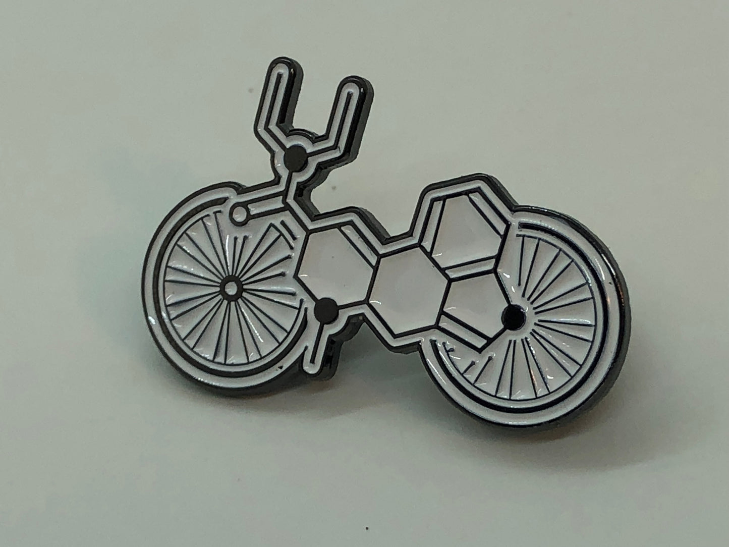 Albert Hofmann LSD Molecule Bike Pin