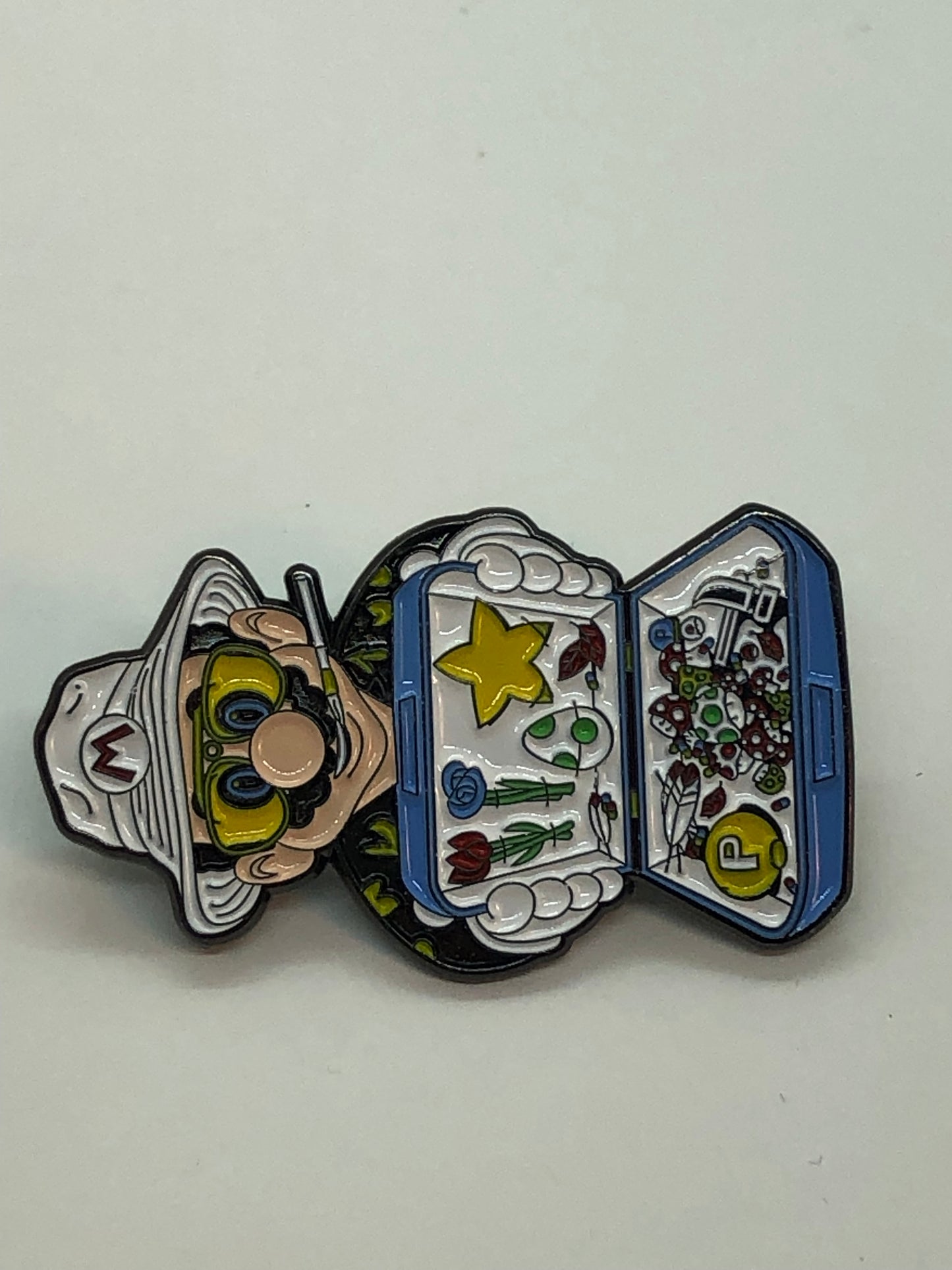 Mario Hunter S Thompson Case of Power-Ups Pin