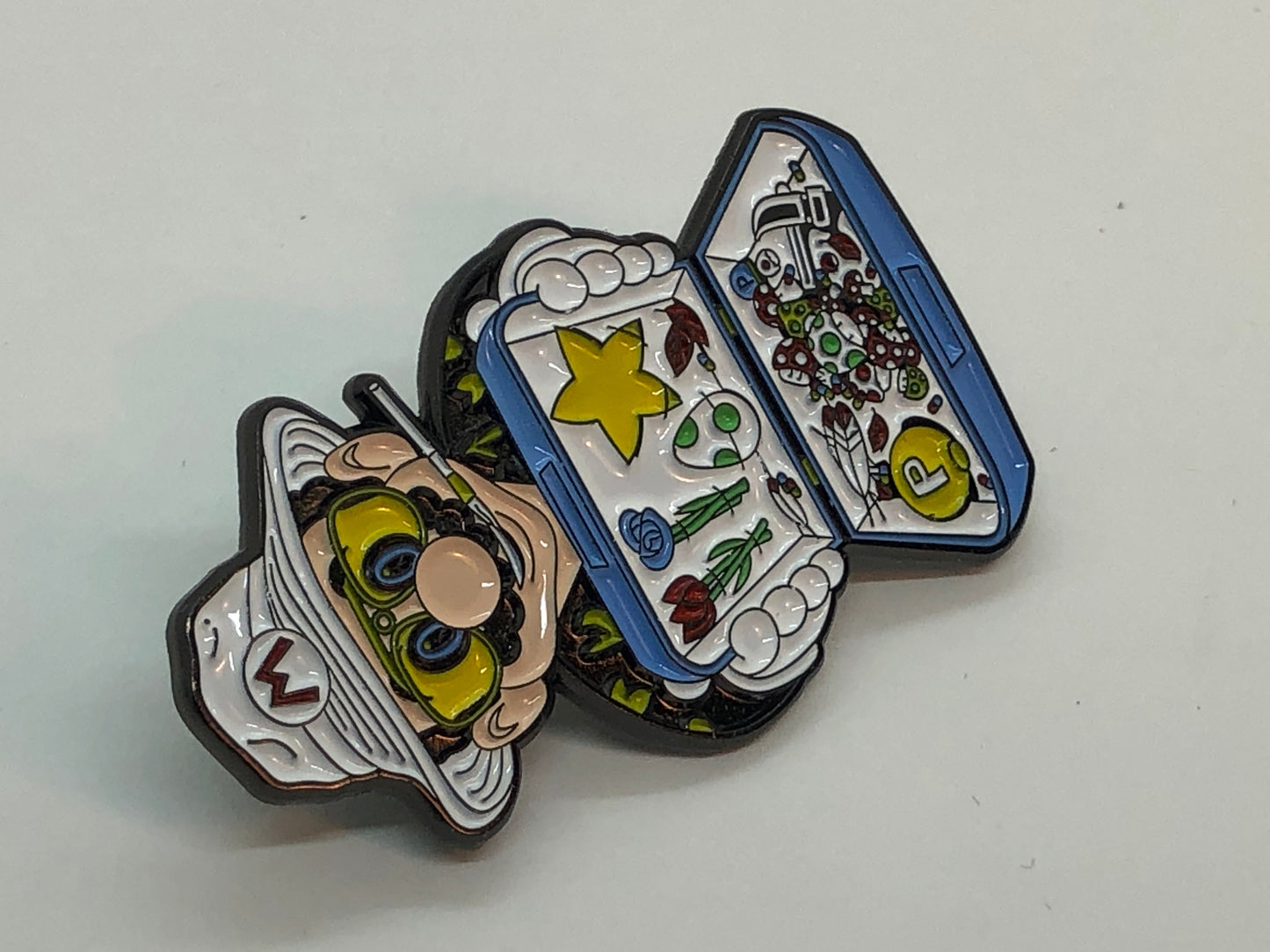 Mario Hunter S Thompson Case of Power-Ups Pin