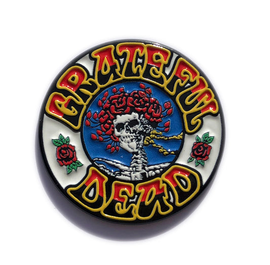 Grateful Dead Bertha Skull & Roses Pin