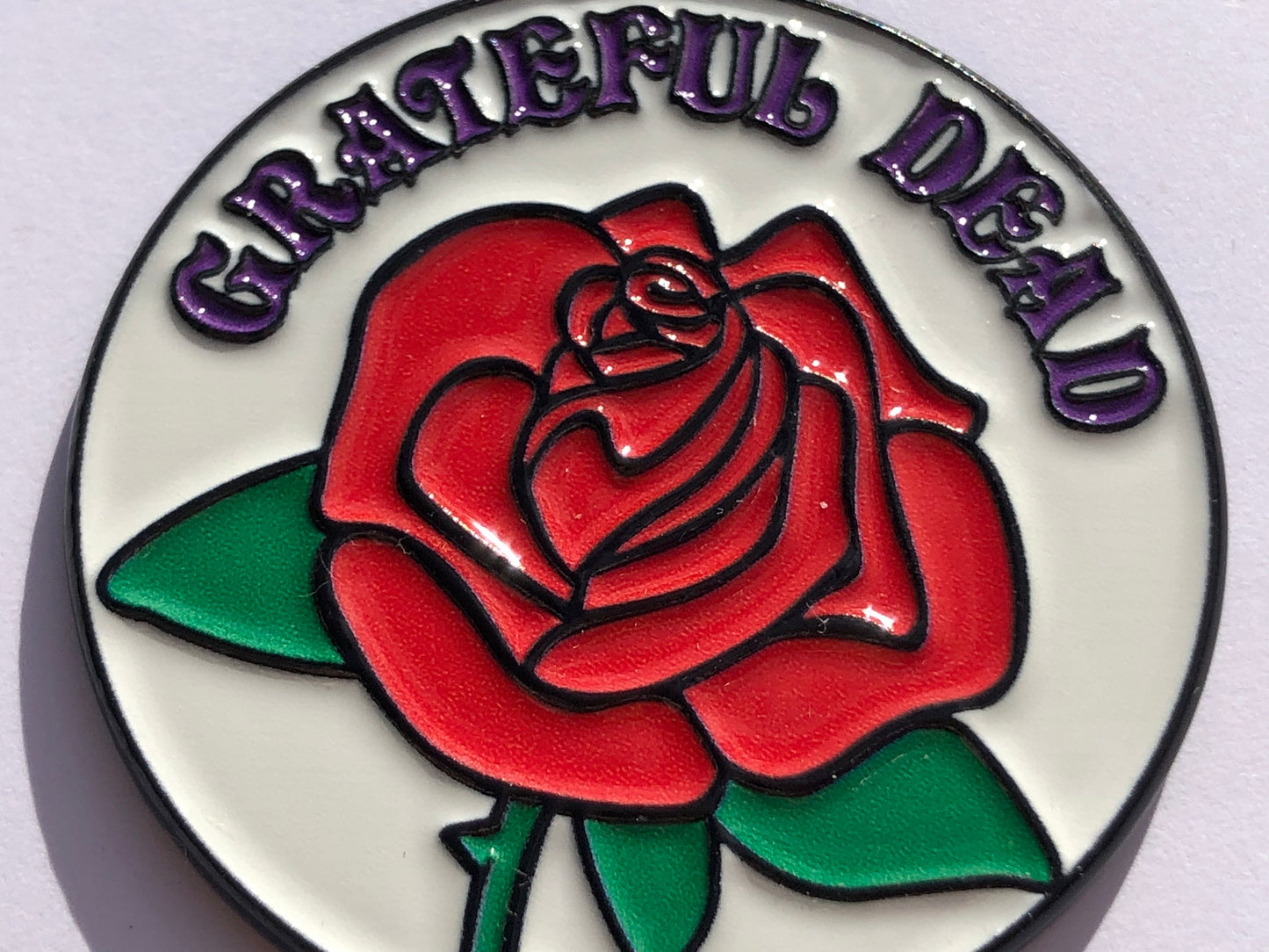 Grateful Dead Rose Pin