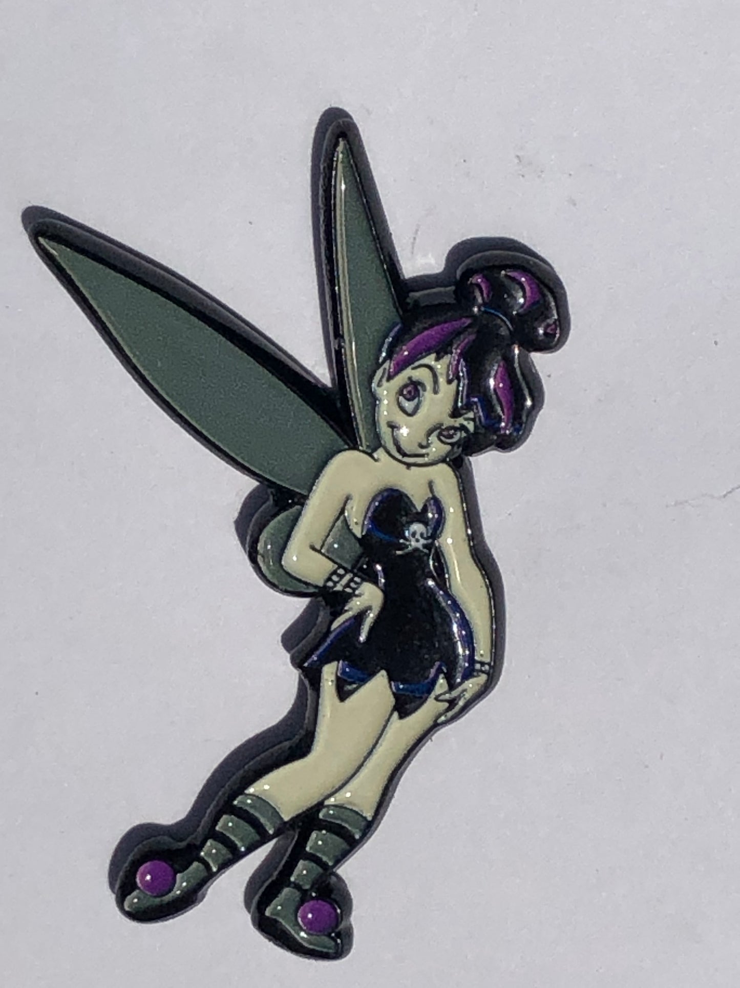 Dark Sexy Pixie Fairy Purple Pin