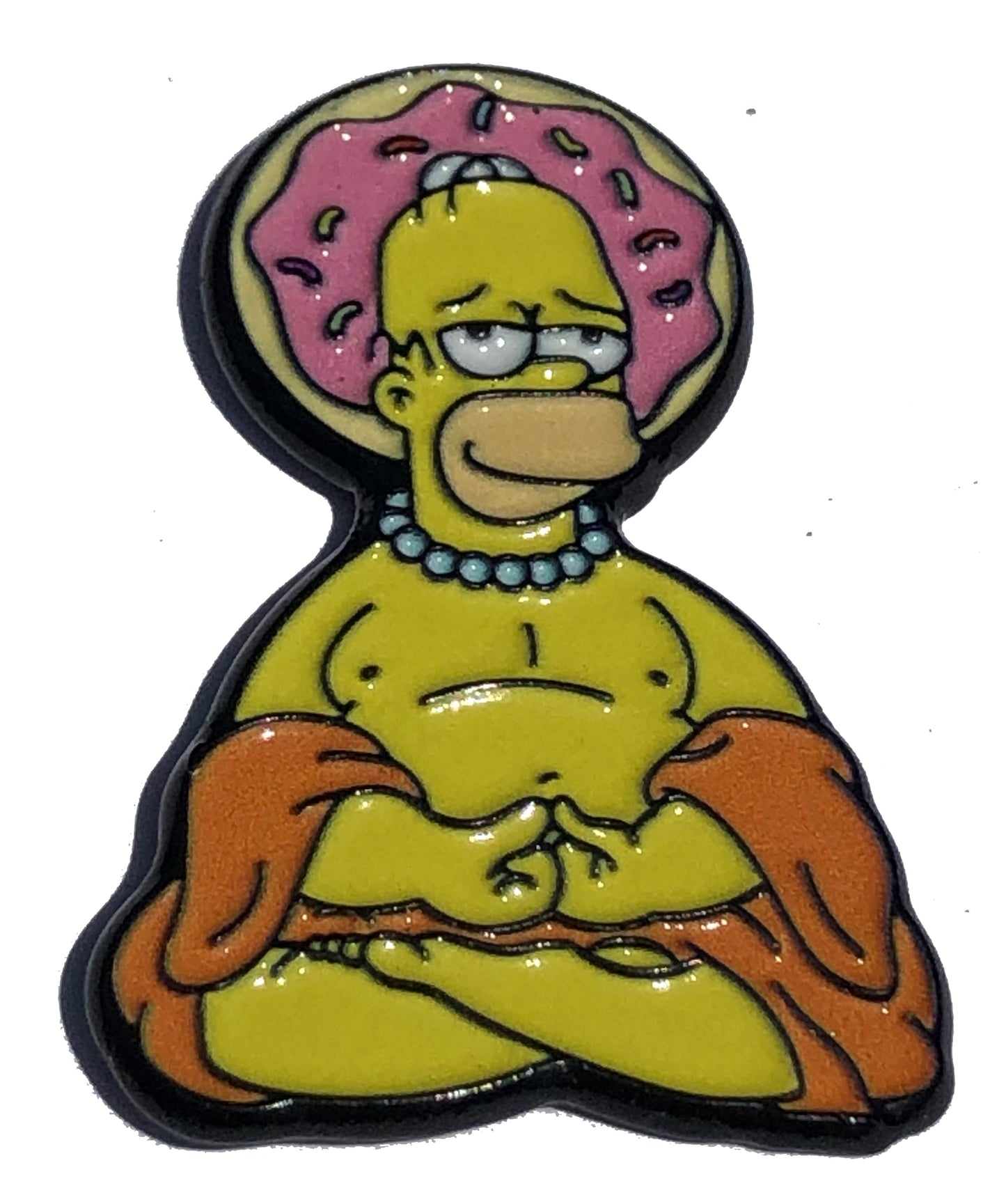 Zen Homer Donut Buddha Pin