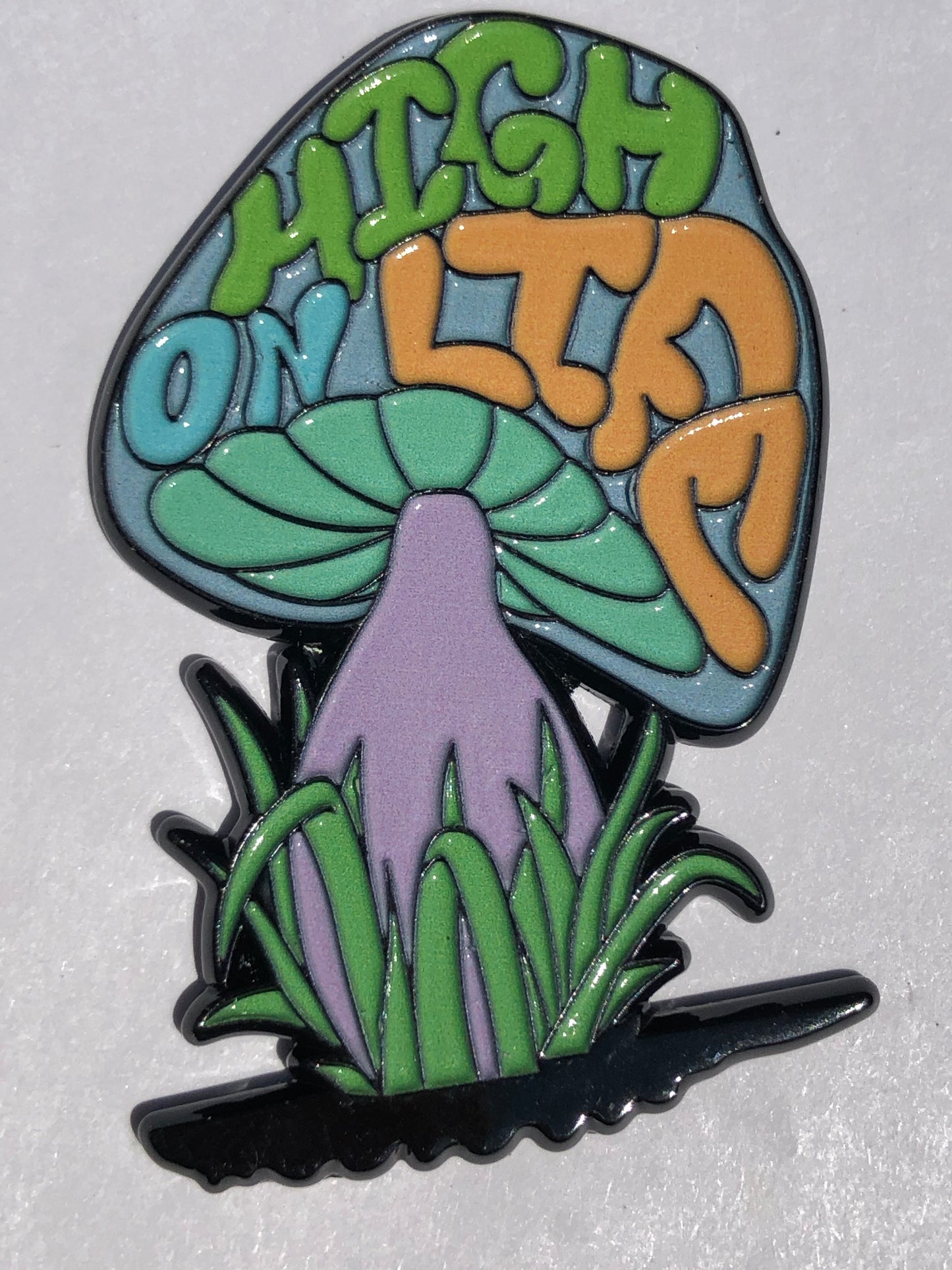 Get High On Life Shroom Pin