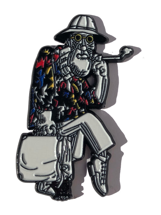 Hunter S Thompson Gonzo Fear & Loathing Pin