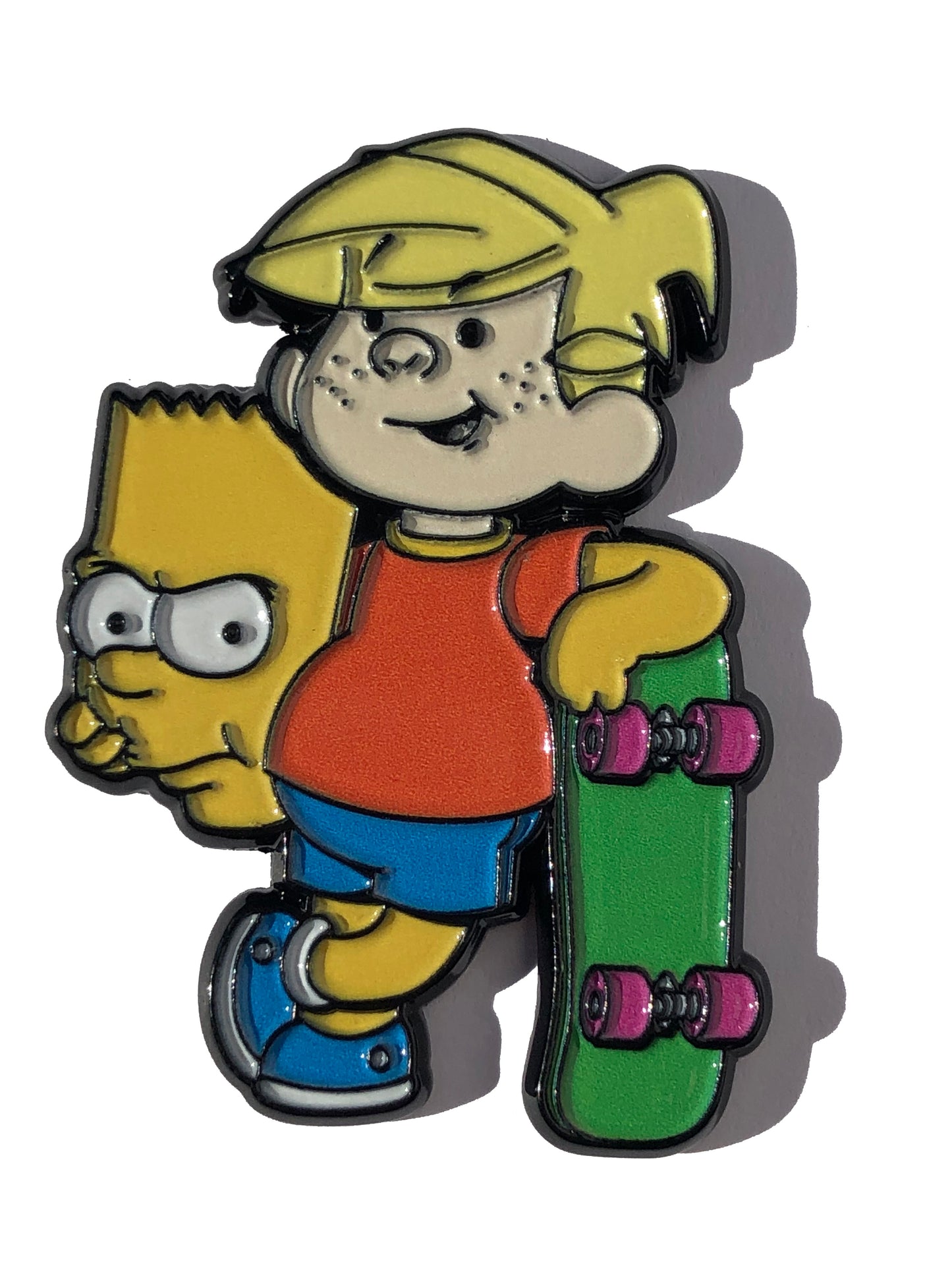 Bart Dennis The Menace Skate Pin