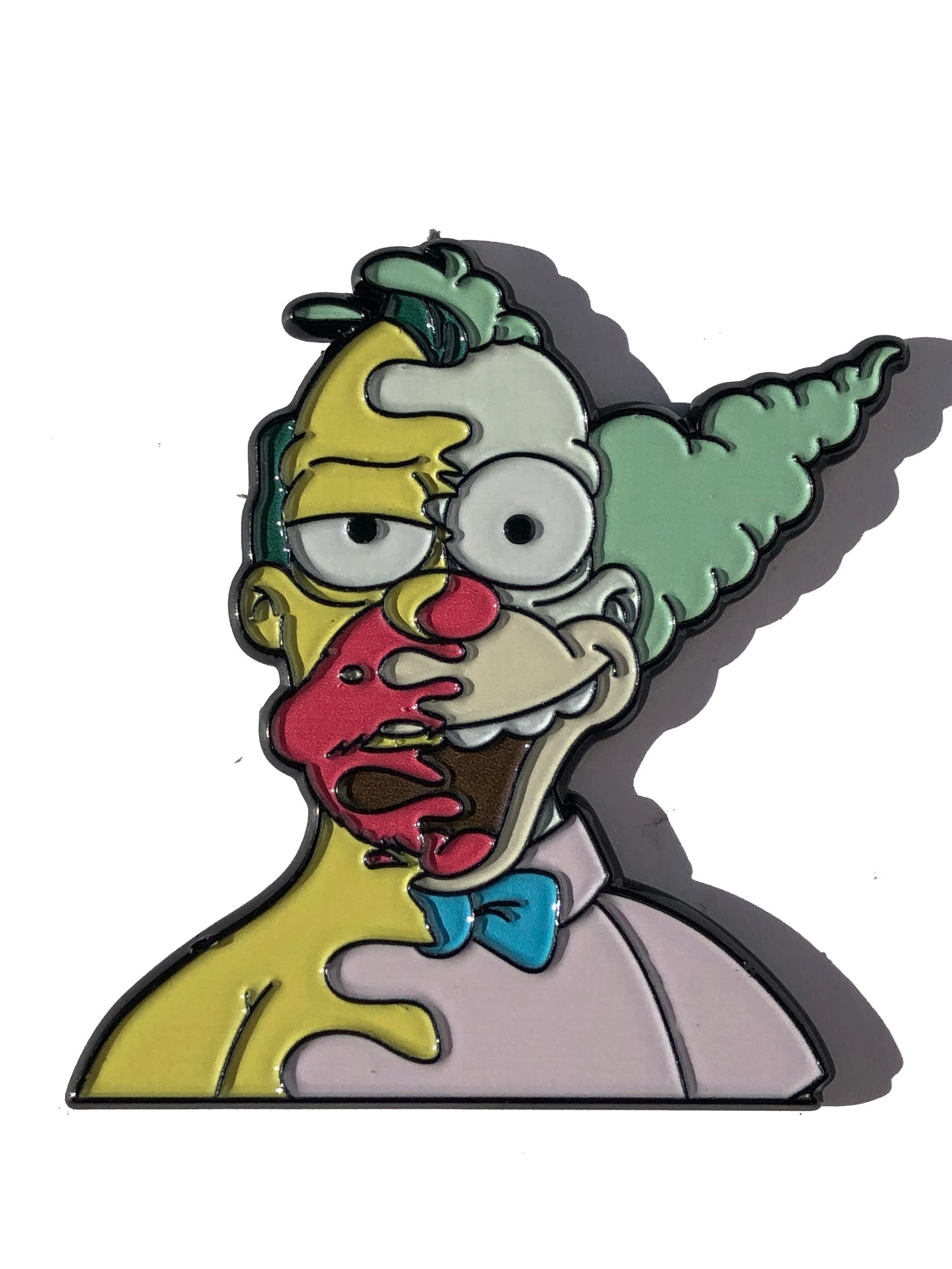 Melting Homer Krusty Tripping  Pin