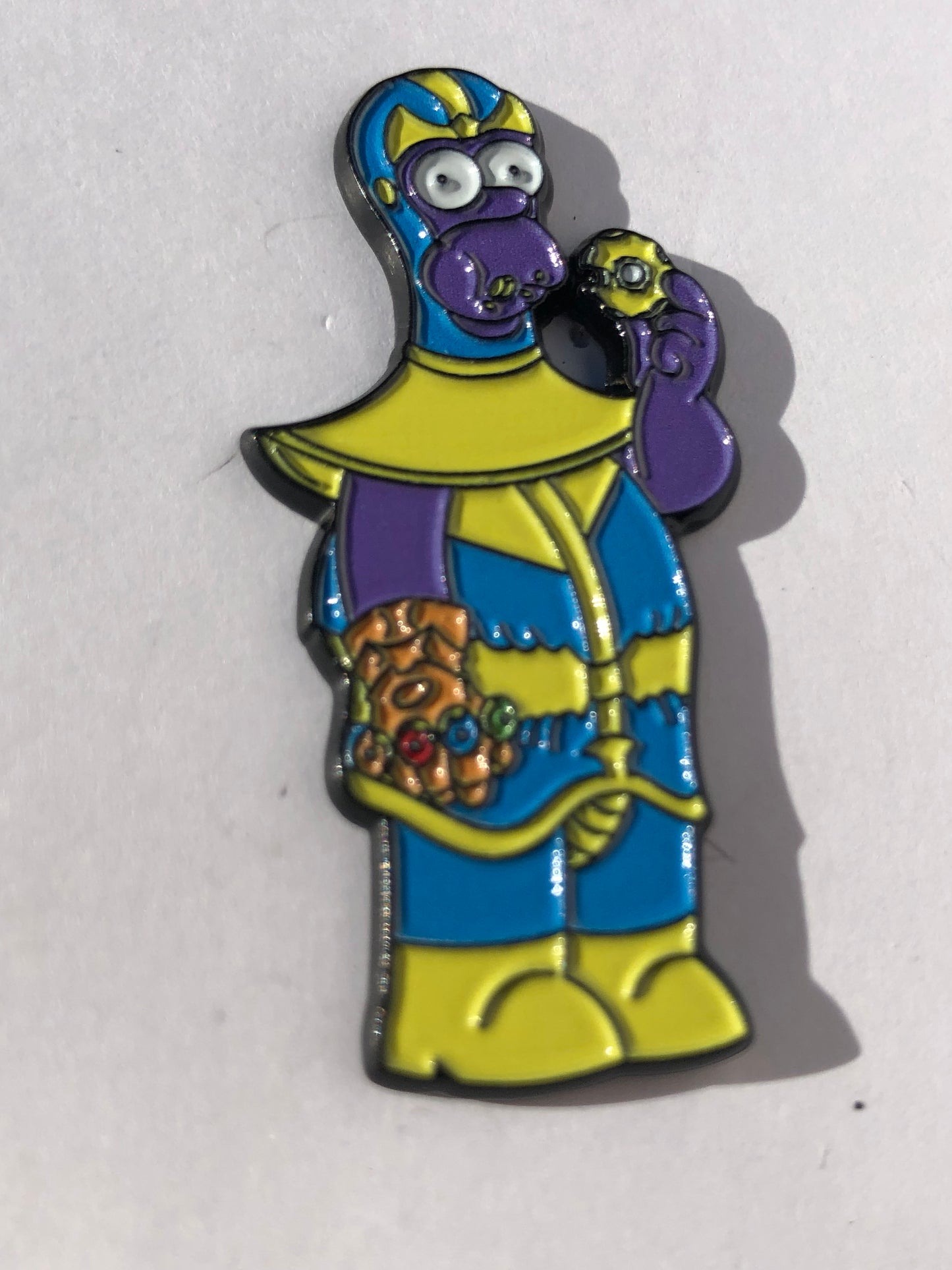 Homer as Thanos Pin