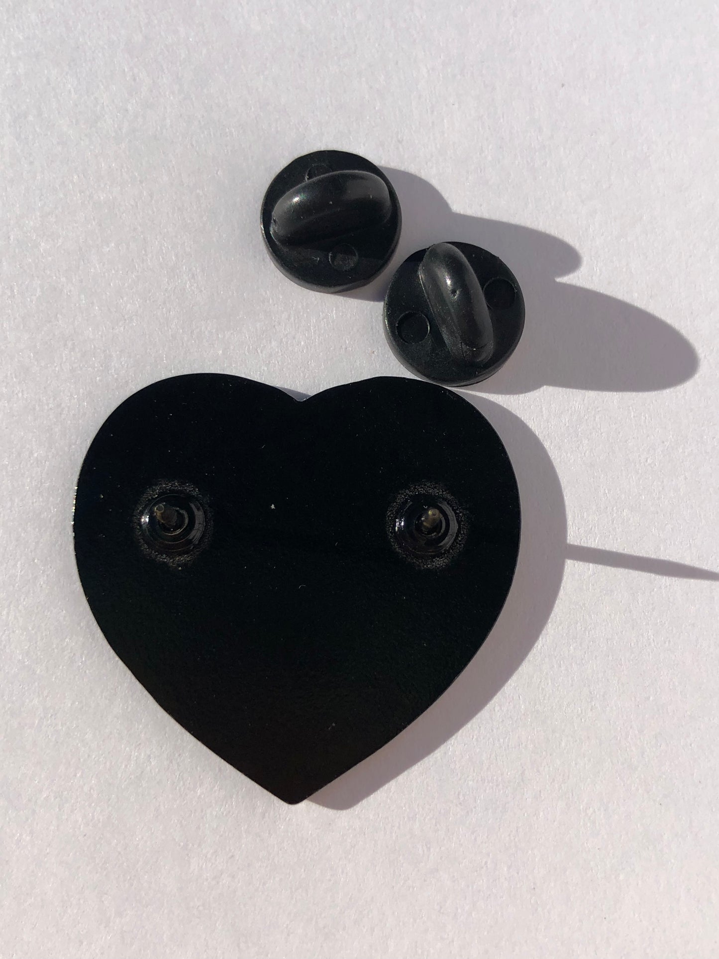 Sponge Smiley Heart Pin