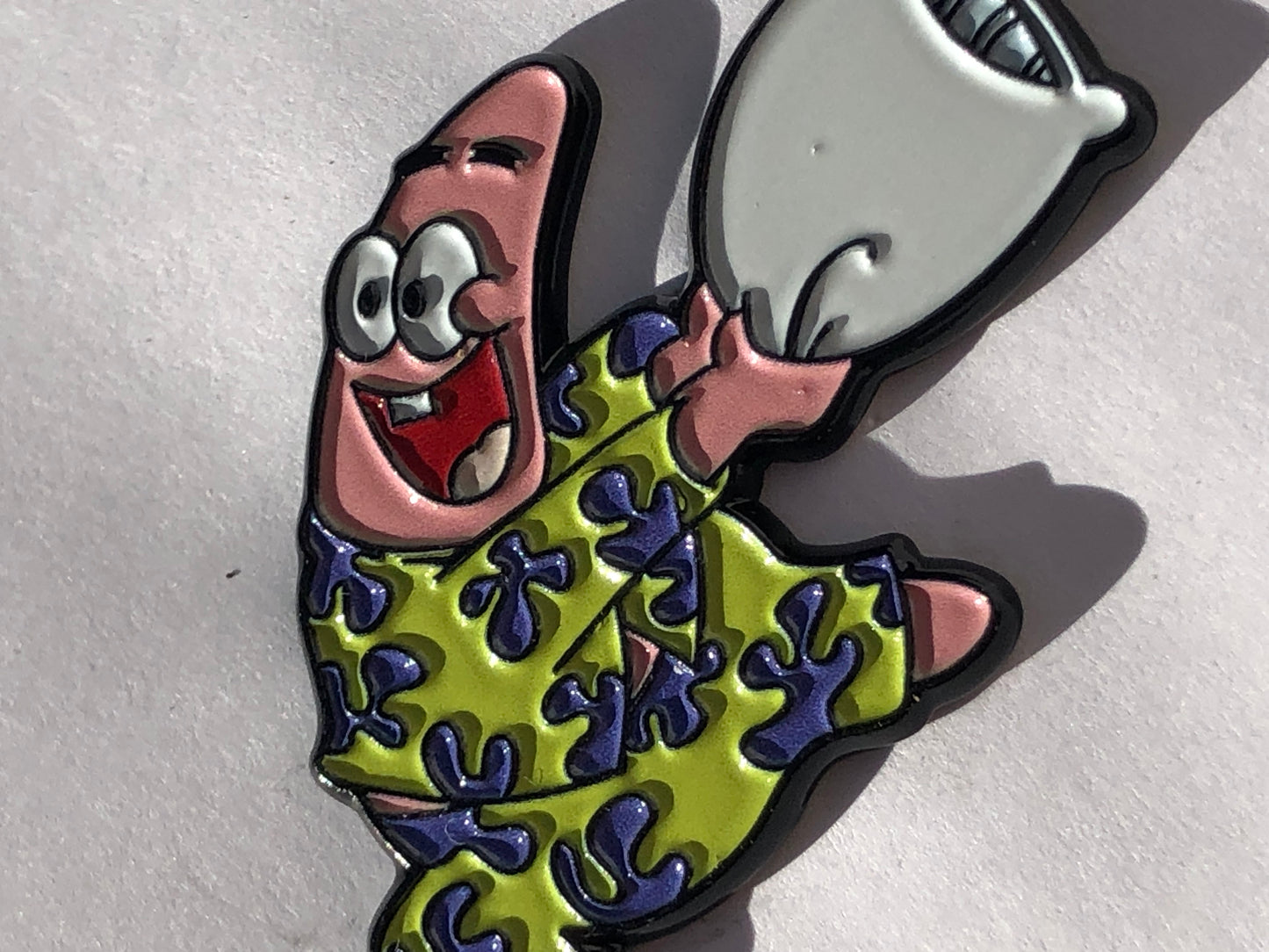 Patrick Pillow Fight Pin