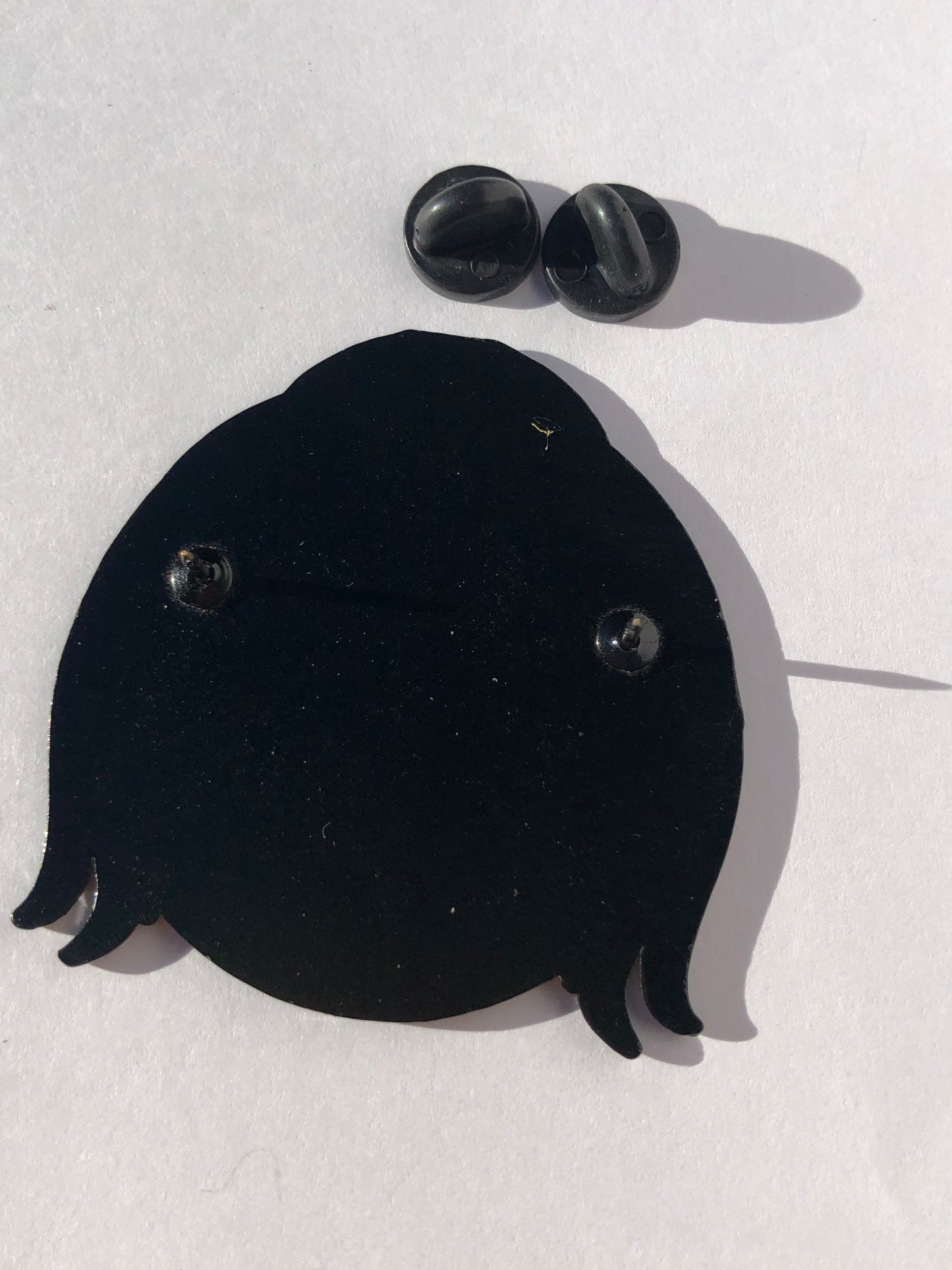 Gagged Smiley Face Girl Pin