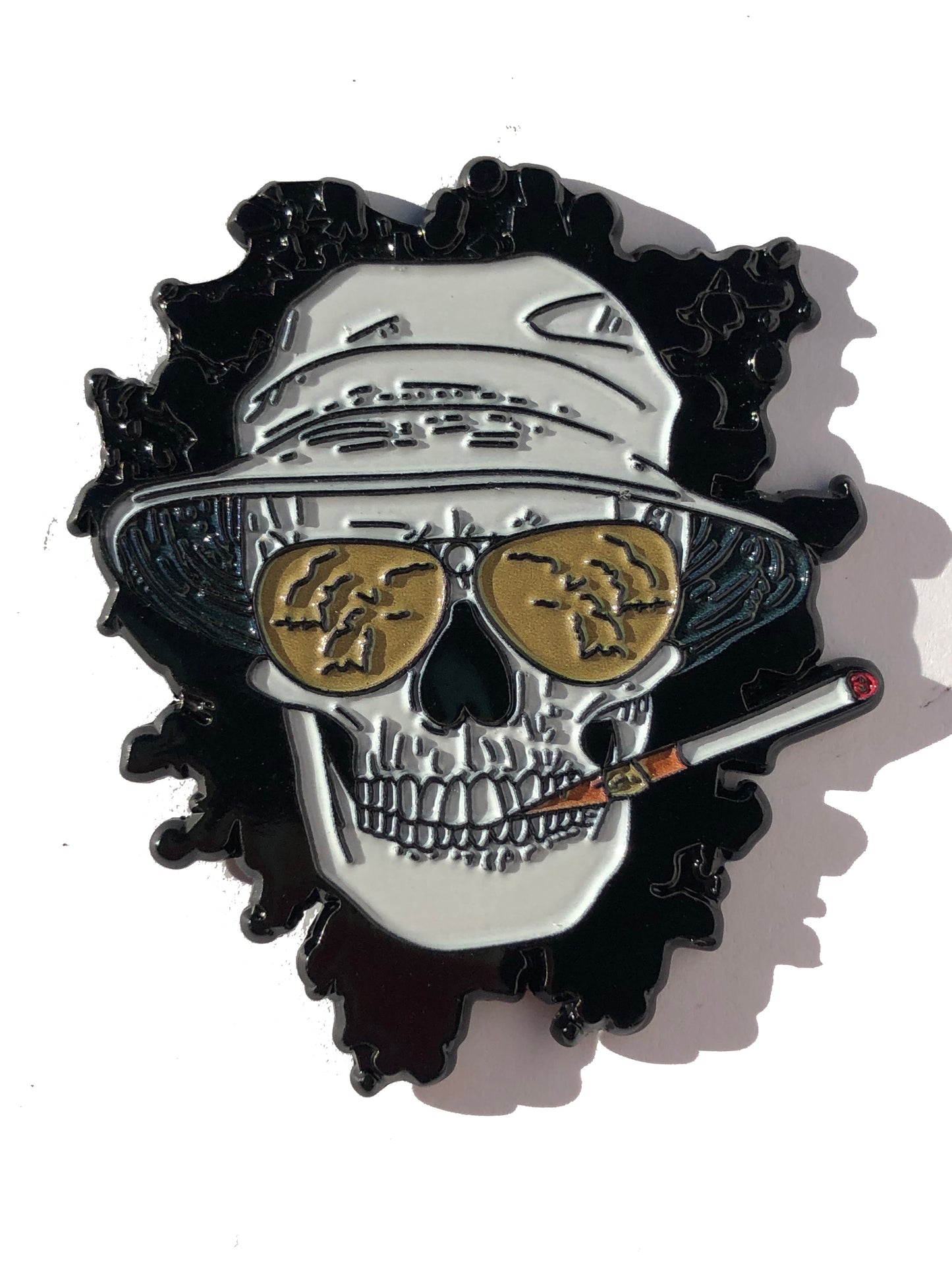 Hunter Thompson Skull Pin