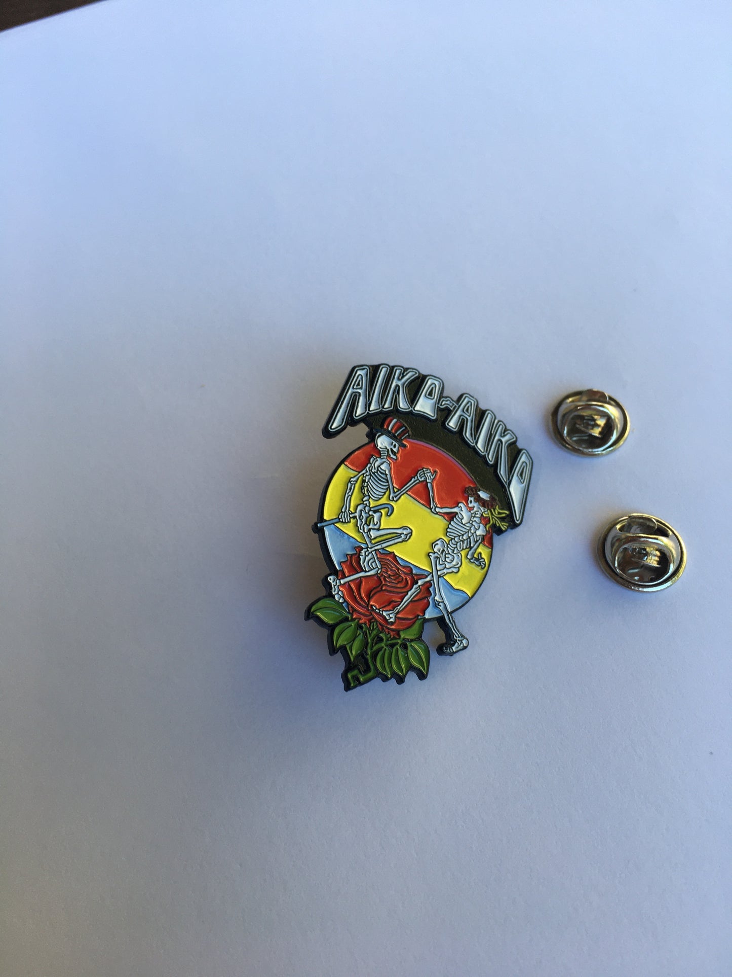 Aiko-Aiko Dancing Grateful Skeletons Pin