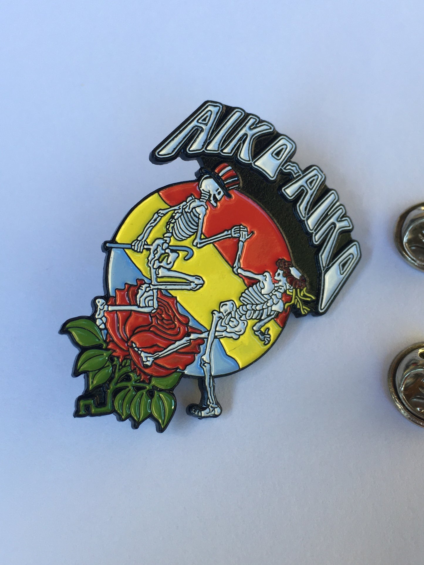 Aiko-Aiko Dancing Grateful Skeletons Pin