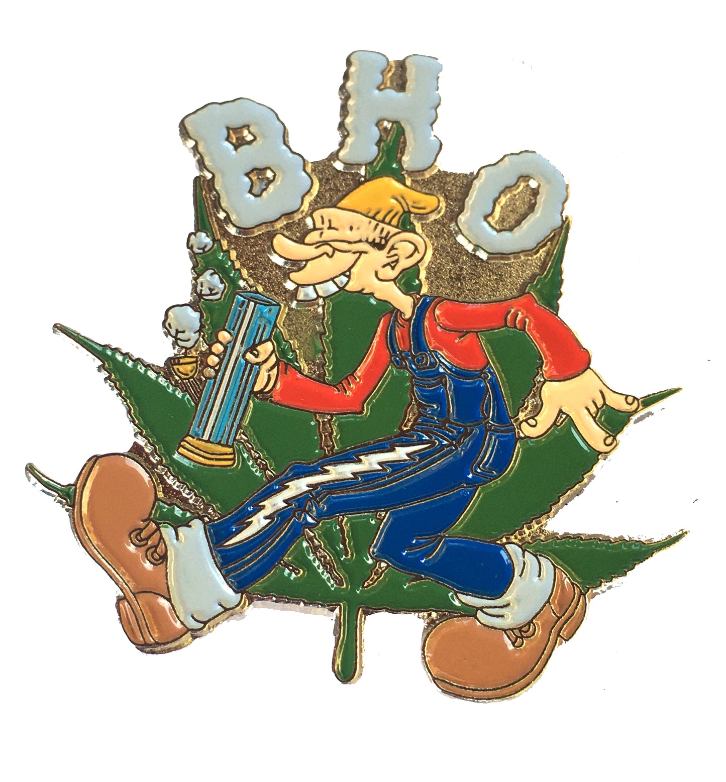 BHO Farmer Bong Leaf Pin