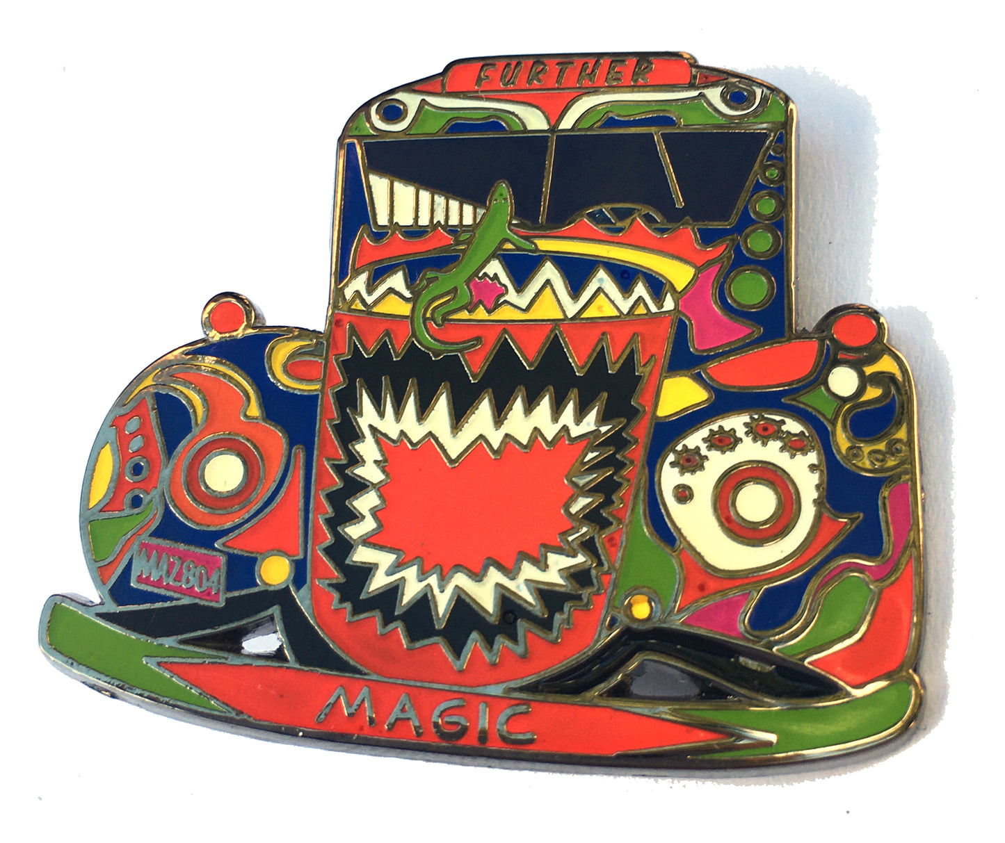 Original Furthur Bus Ken Kesey Merry Pranksters Pin