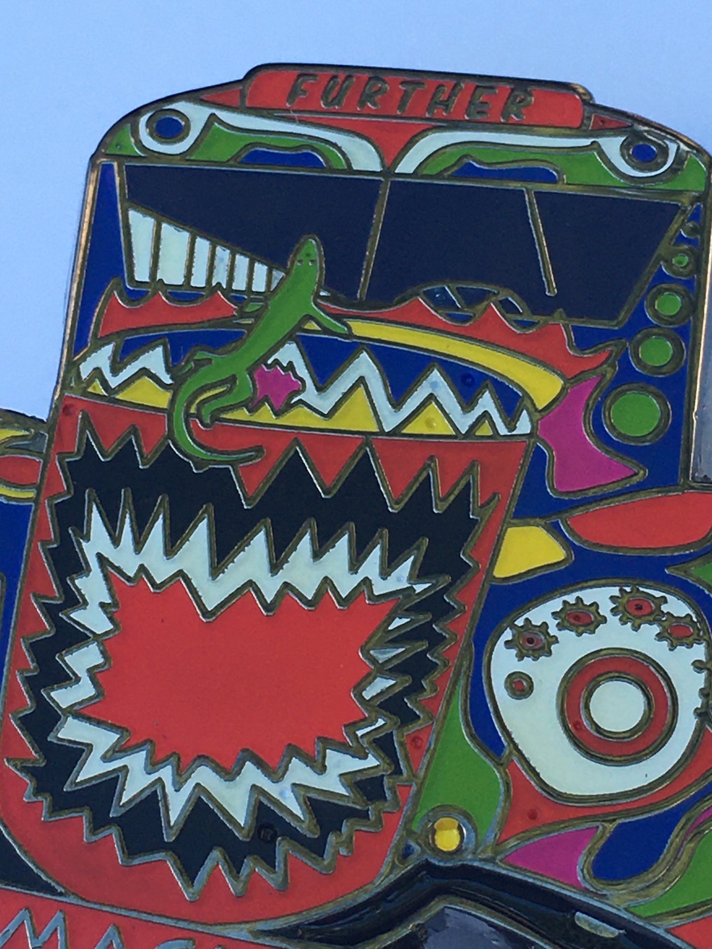 Original Furthur Bus Ken Kesey Merry Pranksters Pin