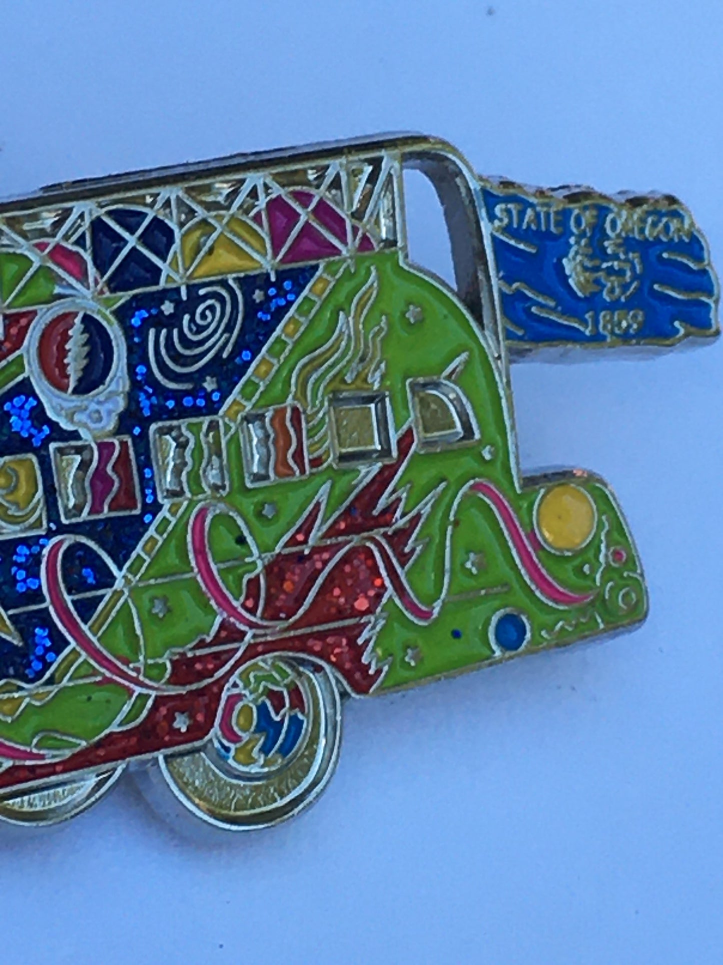 Furthur Bus Kesey & Merry Pranksters on Top Pin