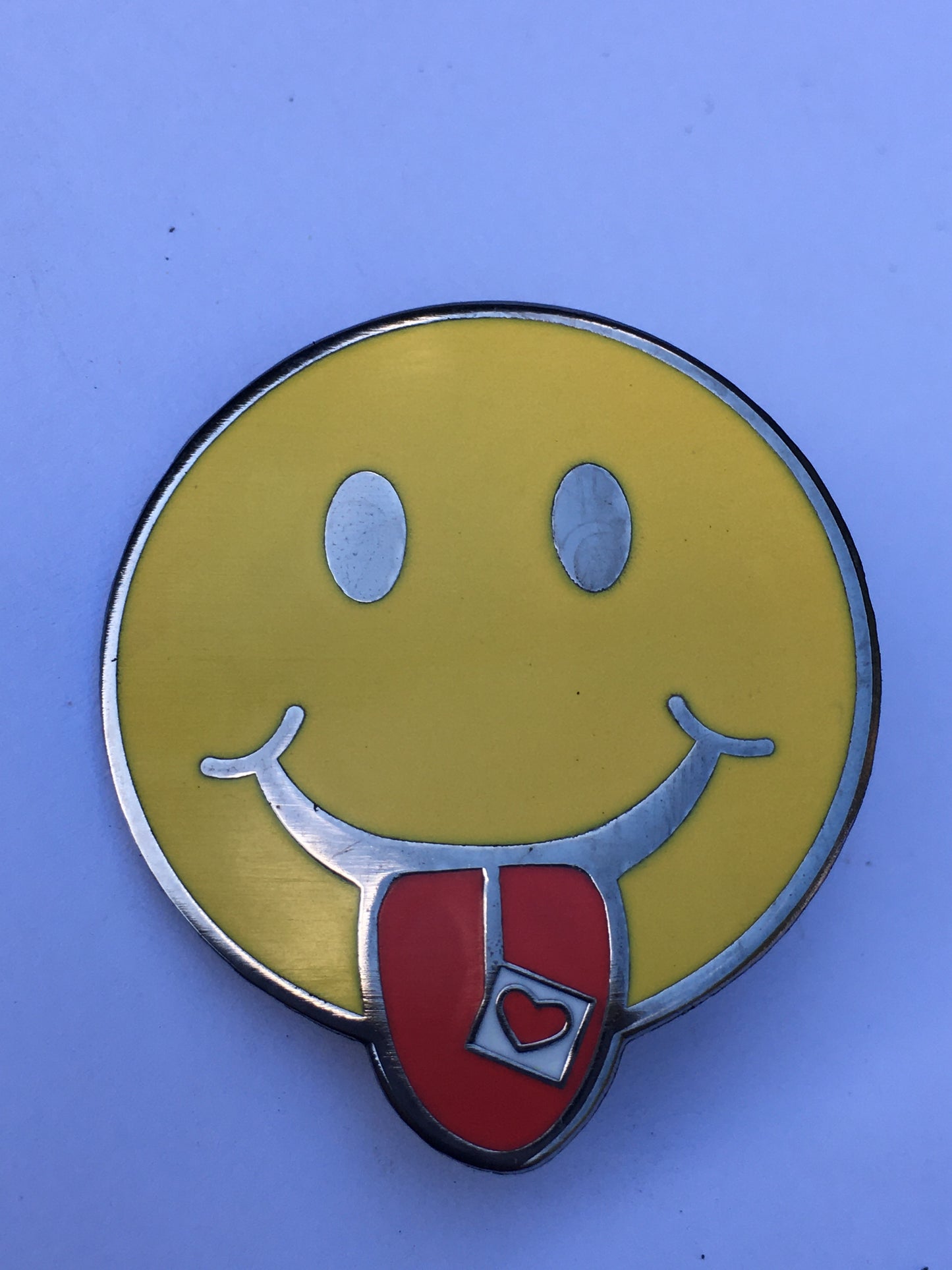 Smiley Face w Tab Pin