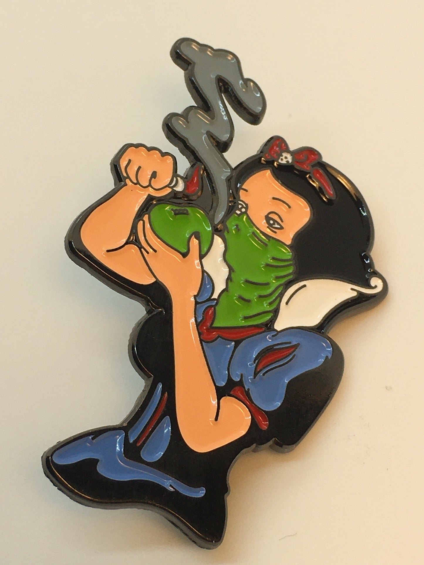 Snow Smokes Apple Pin