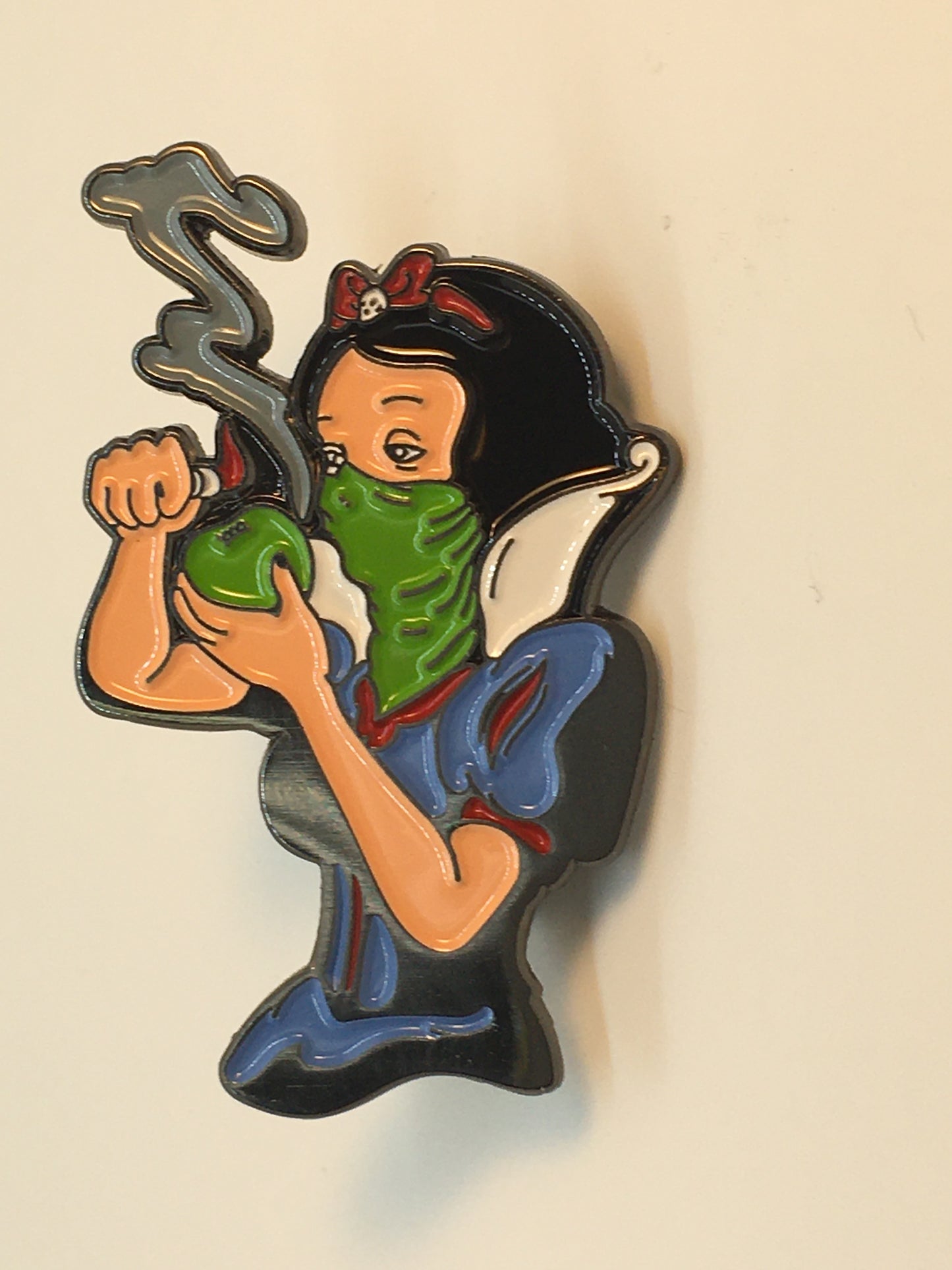 Snow Smokes Apple Pin