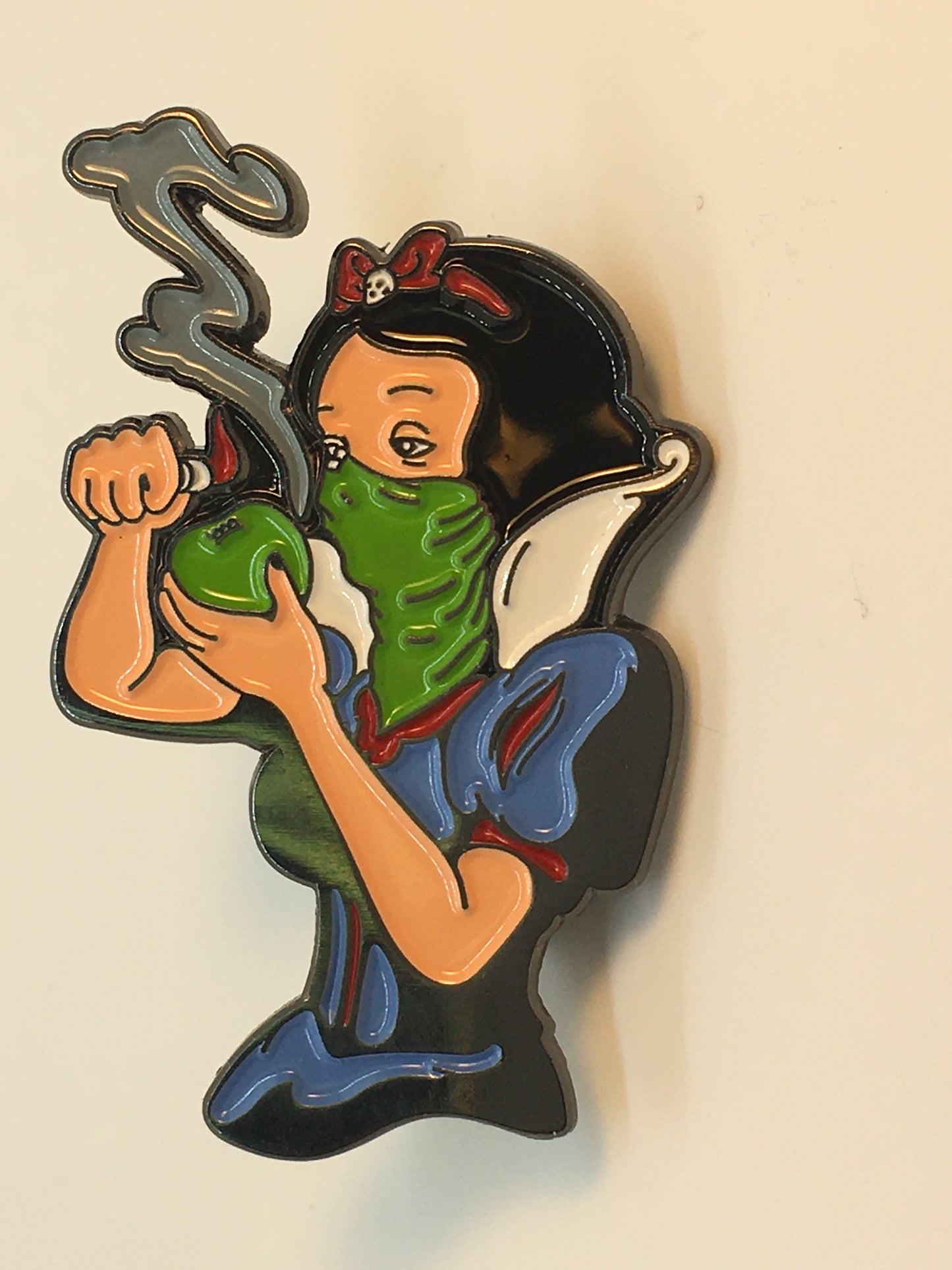 Snow Smokes Apple Pin