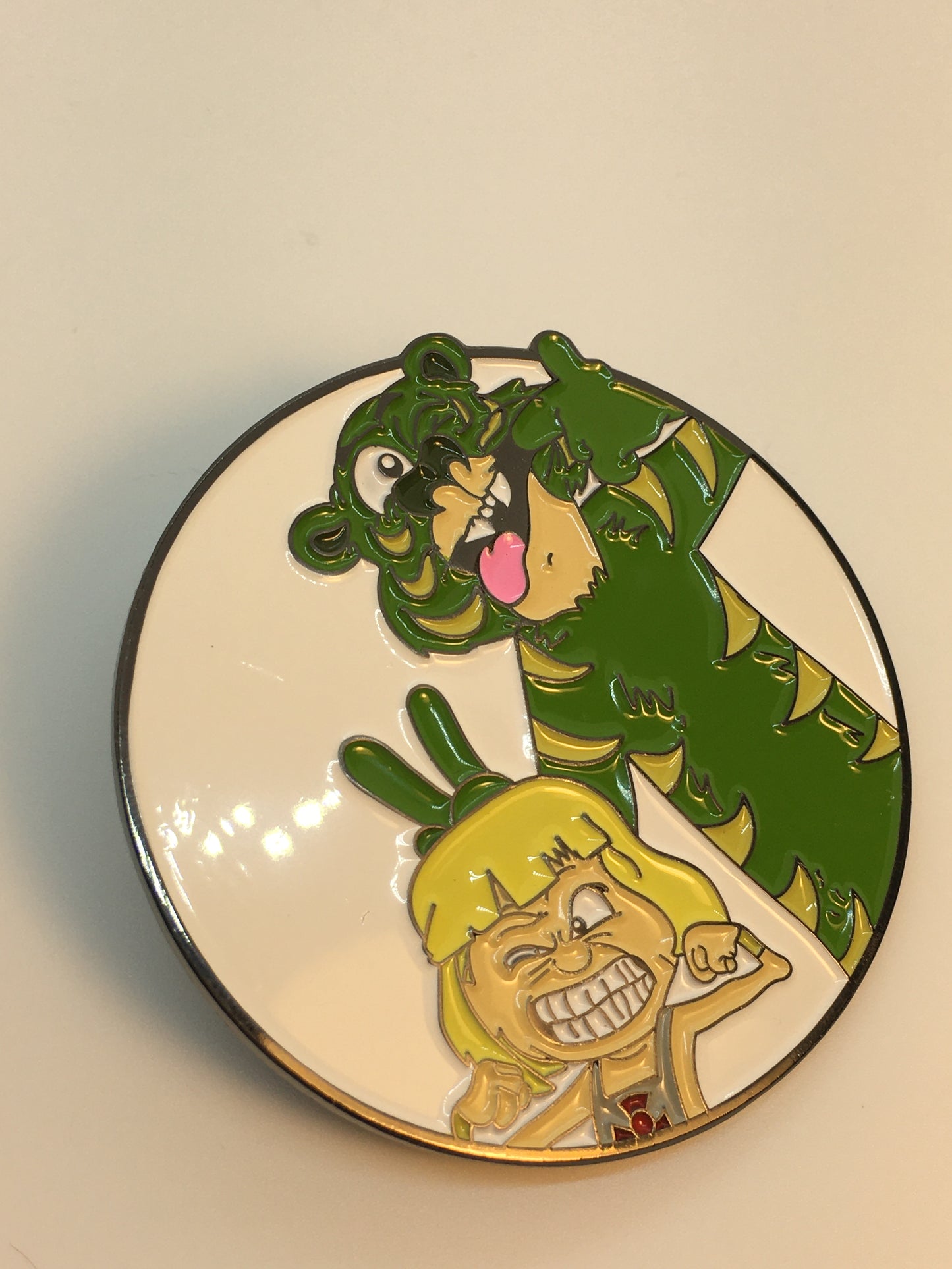 He-Battle Cat Calvin Hobbes Pin