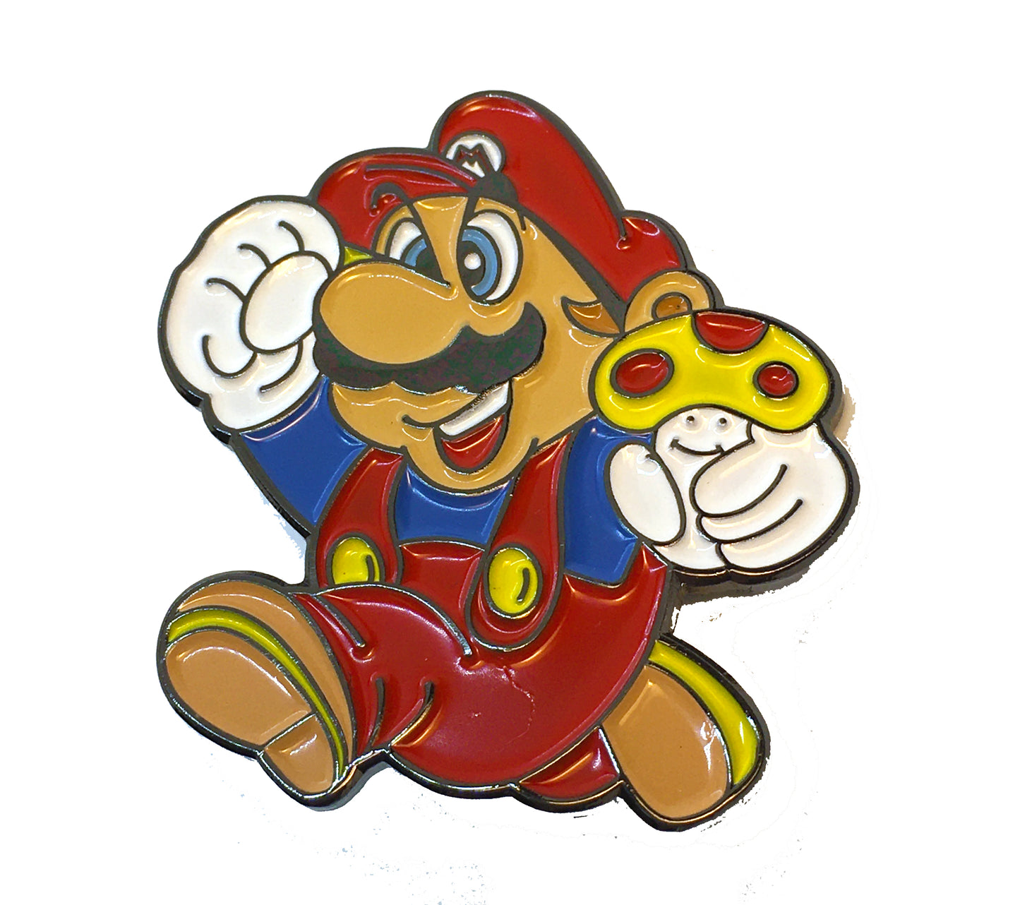 Mario Jumping with Mushroom Pin