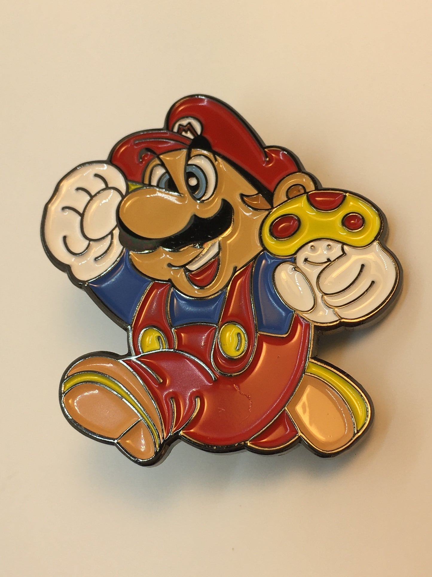 Mario Jumping with Mushroom Pin
