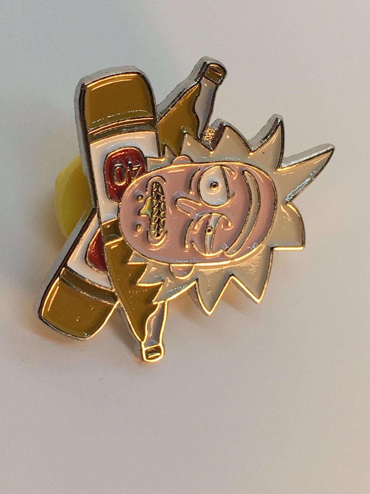 R&M Rick Beer Bottles Pin