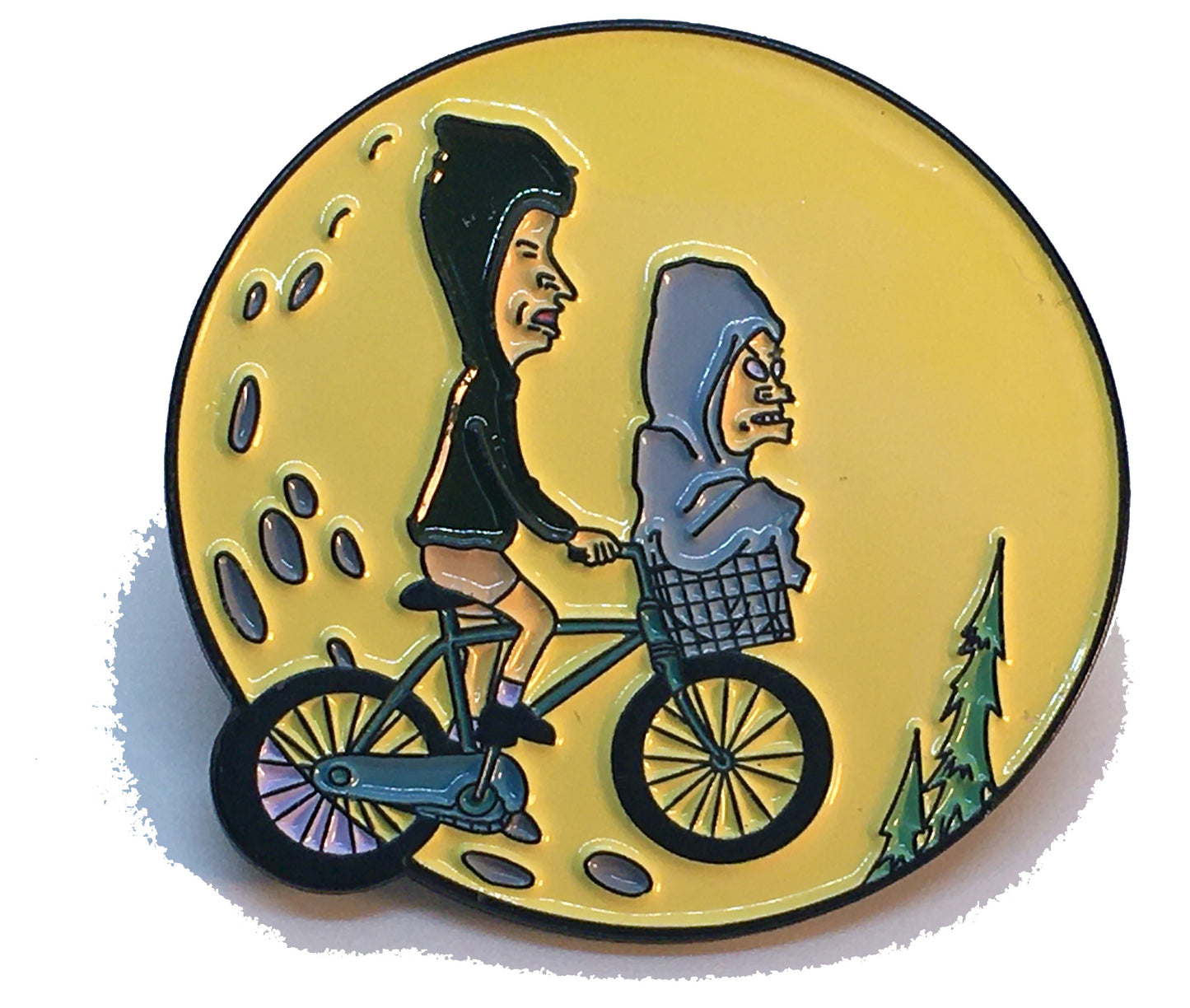 ET Beavis and Butthead Moon Pin