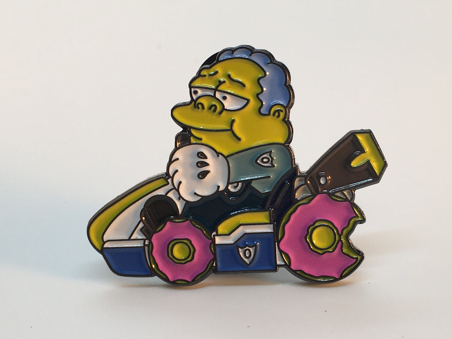 Clancy Wiggum Donut Car Pin