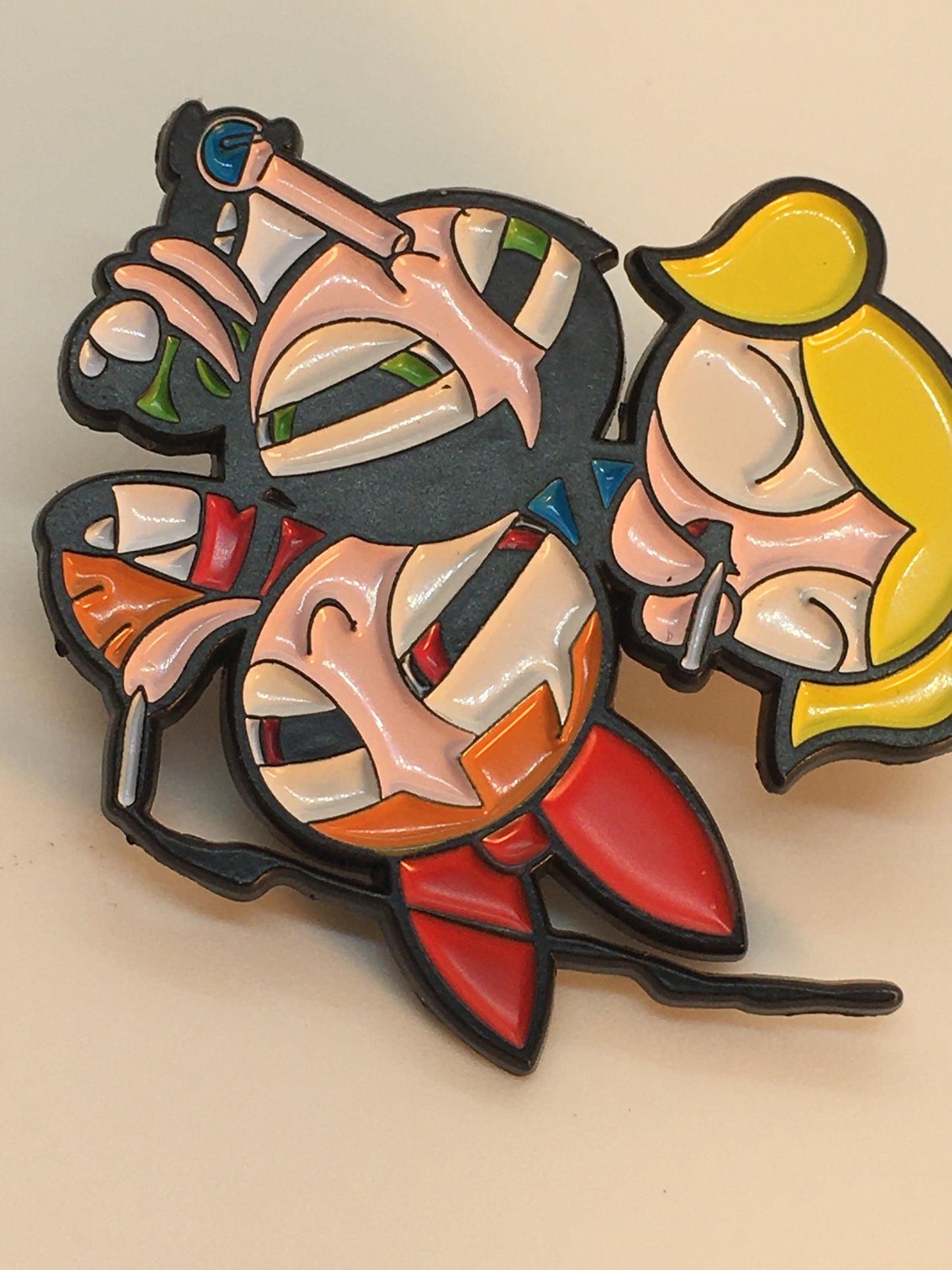 Power Puffing Girls Pin