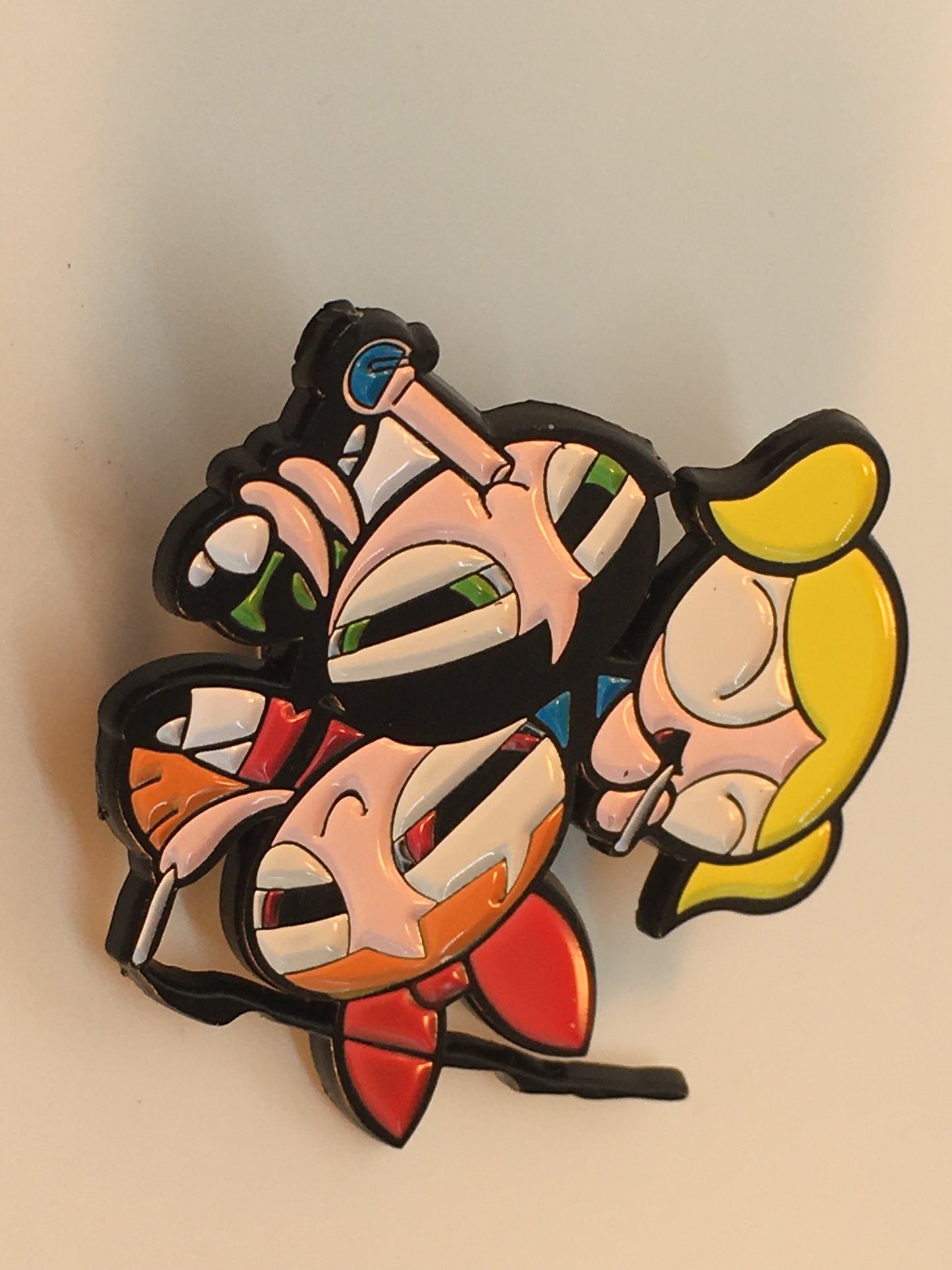 Power Puffing Girls Pin