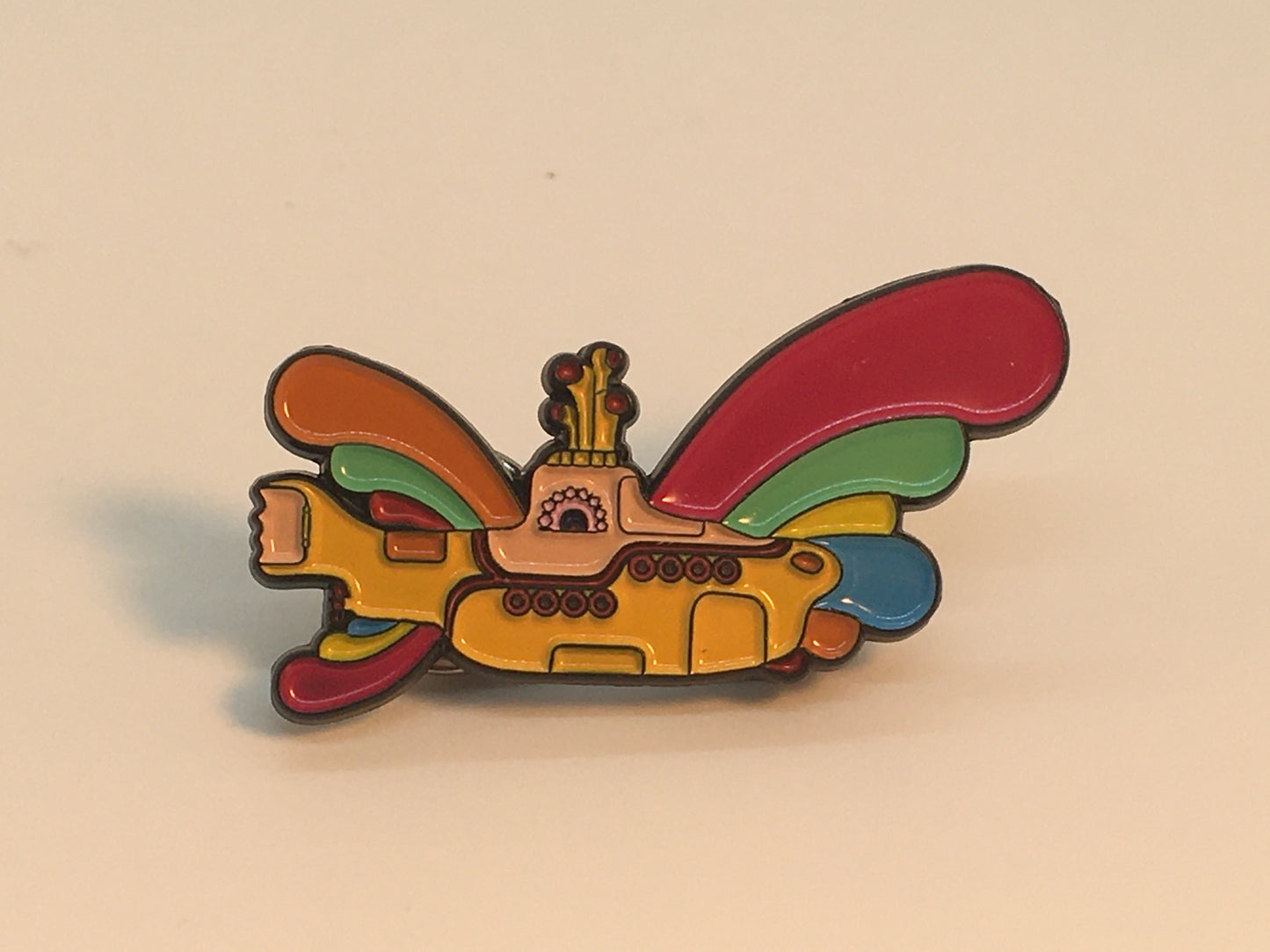 Yellow Sub Beetle Cartoon Hat/Lapel Pin