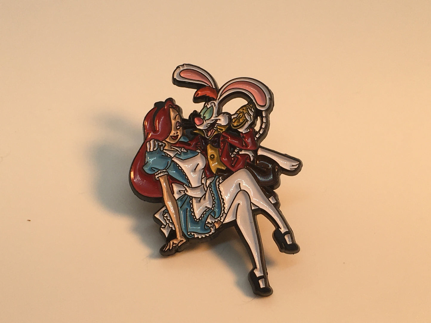 Roger and Jessica as Alice and Hatter Pin