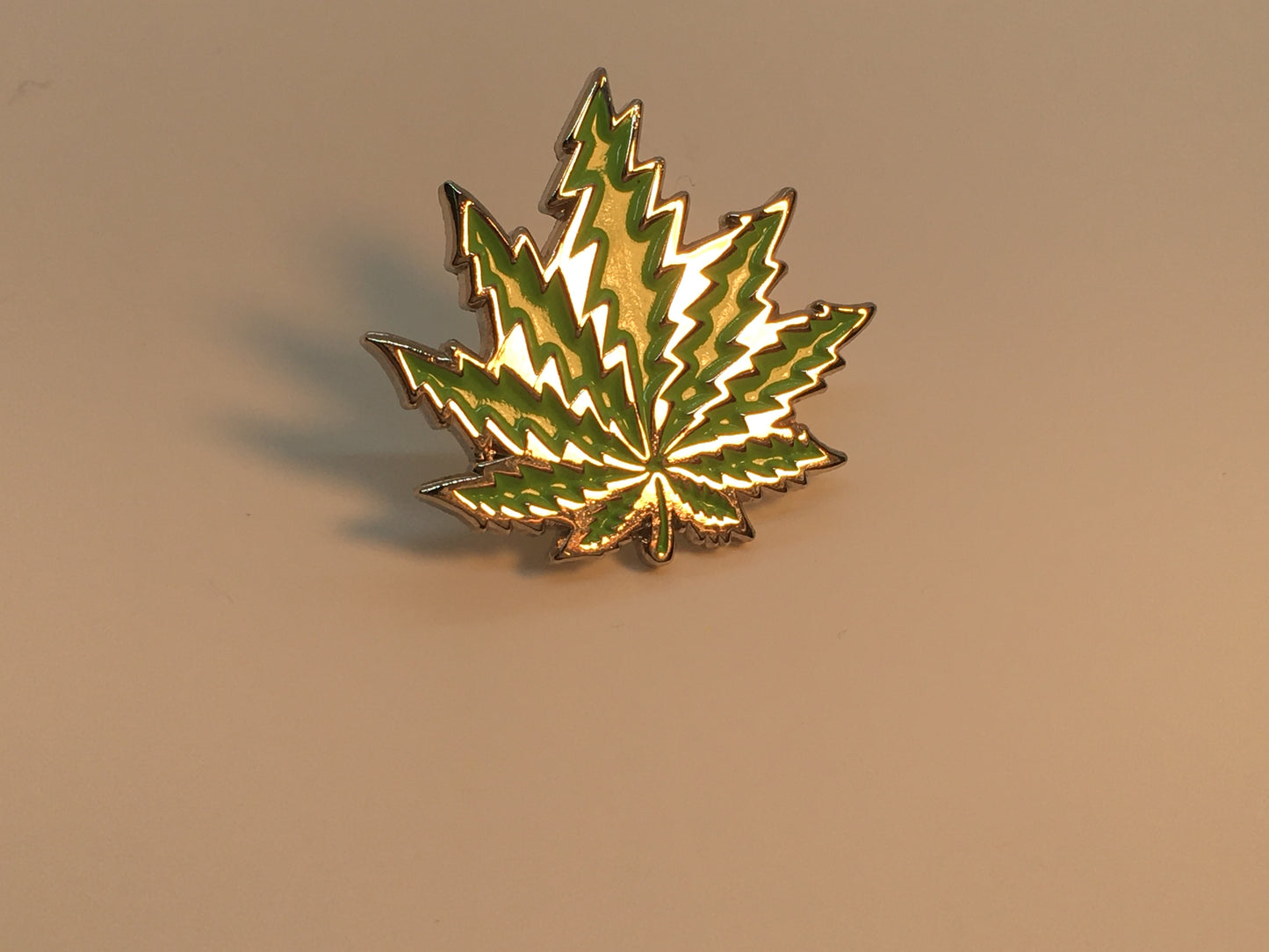 Grateful Bolts Cannabis Leaf Pin