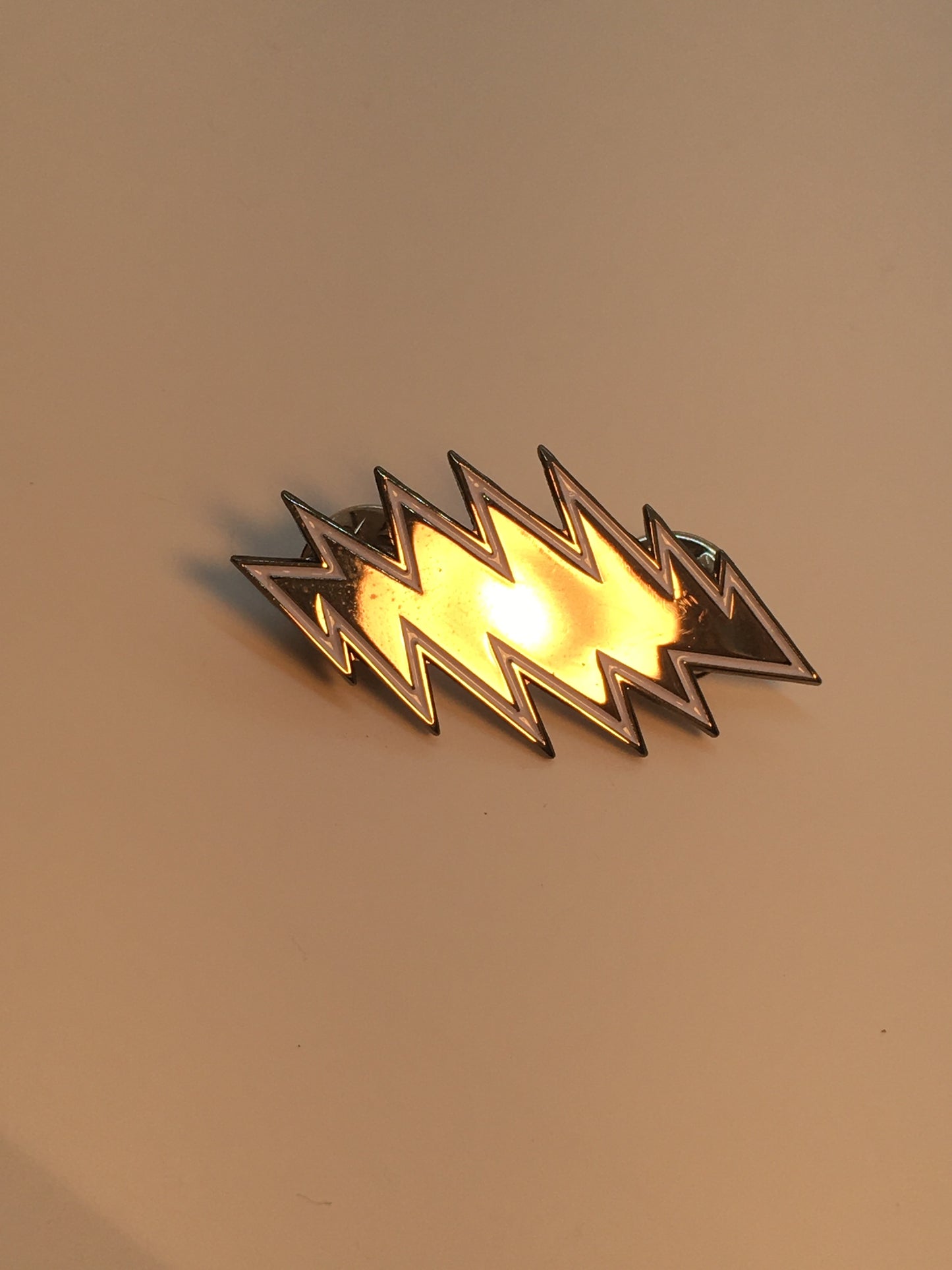 Black Shiny Grateful Bolt Pin