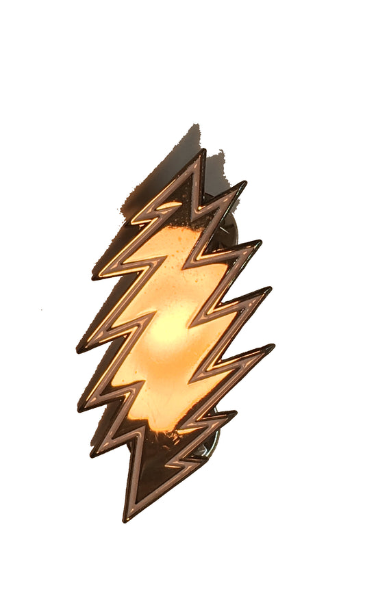 Black Shiny Grateful Bolt Pin