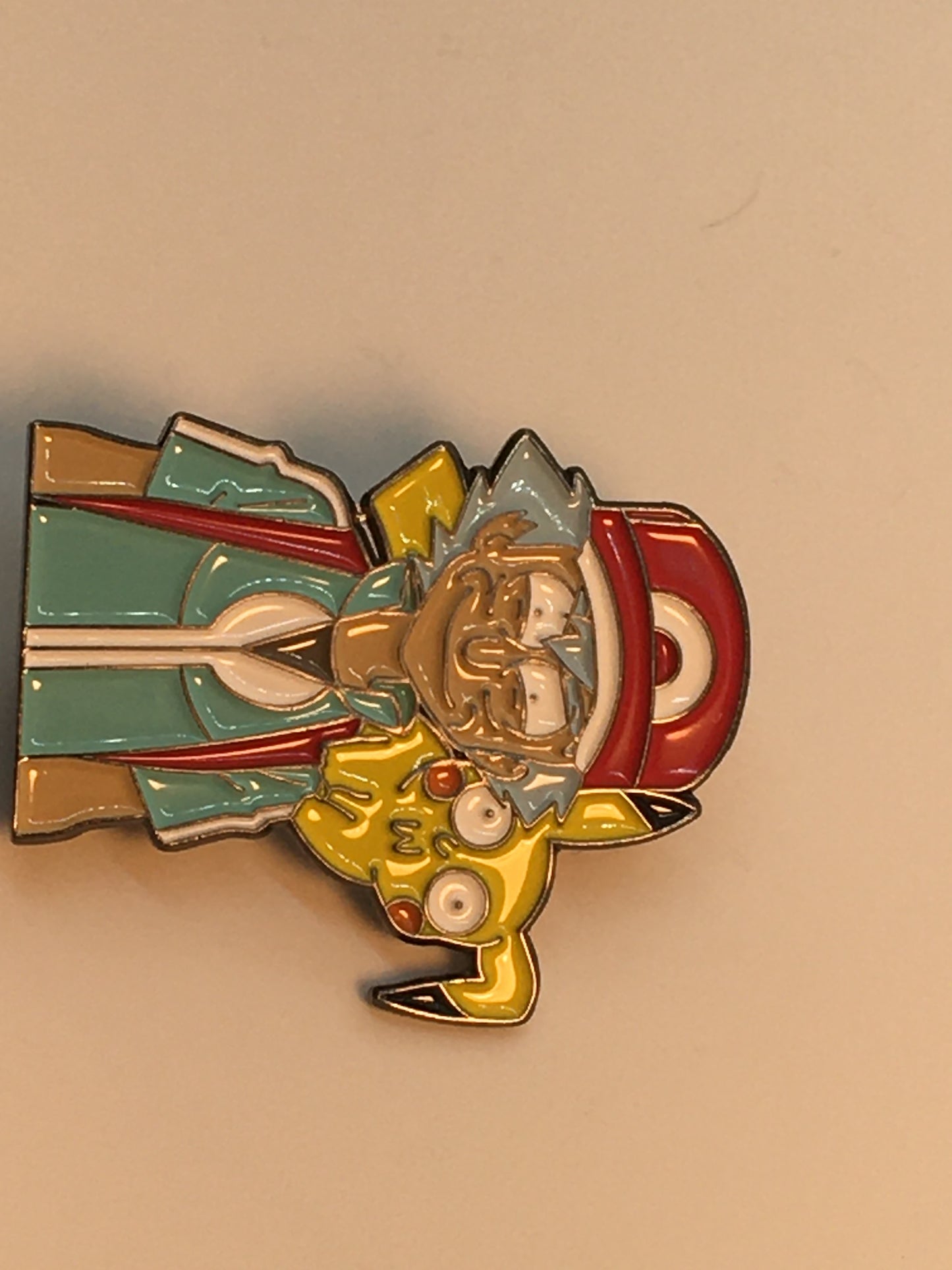 Rick as Ash w Pika Poke Pin
