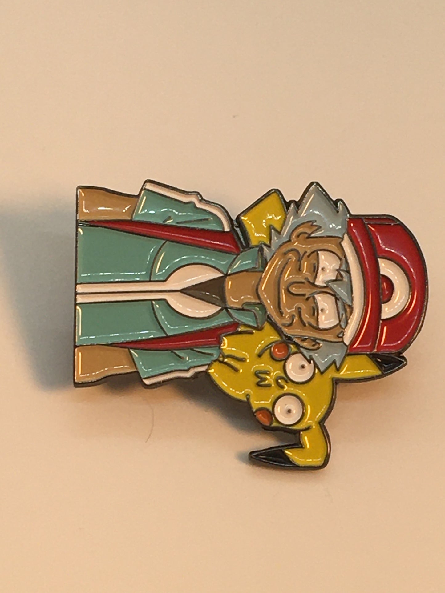 Rick as Ash w Pika Poke Pin