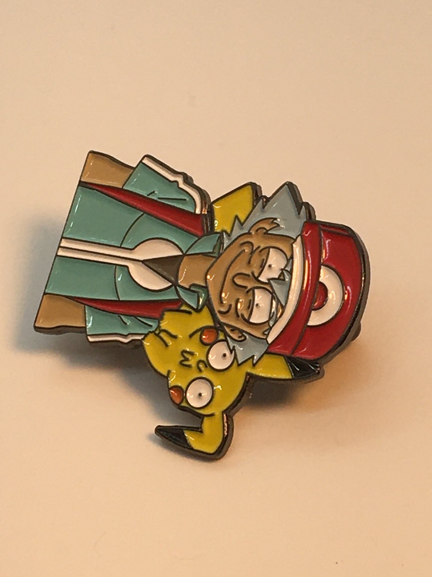 Rick as Ash w Pika Poke Pin