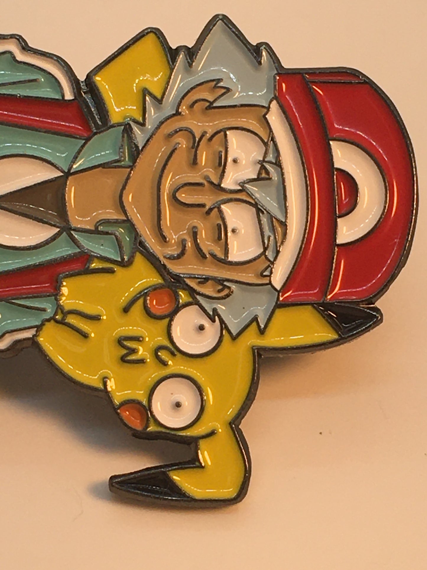 Rick as Ash w Pika Poke Pin