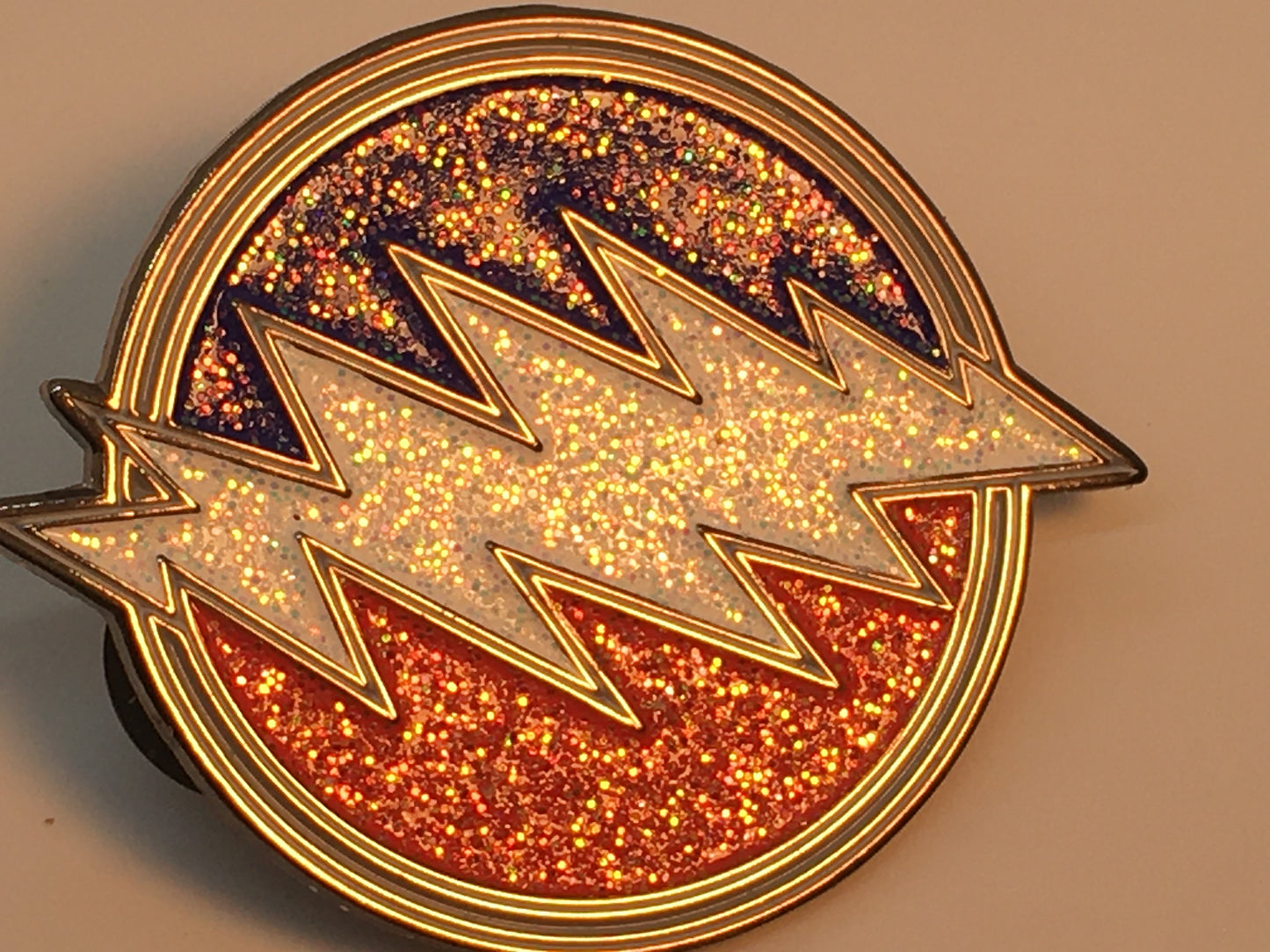 Dead and Friends Glitter Bolt Pin