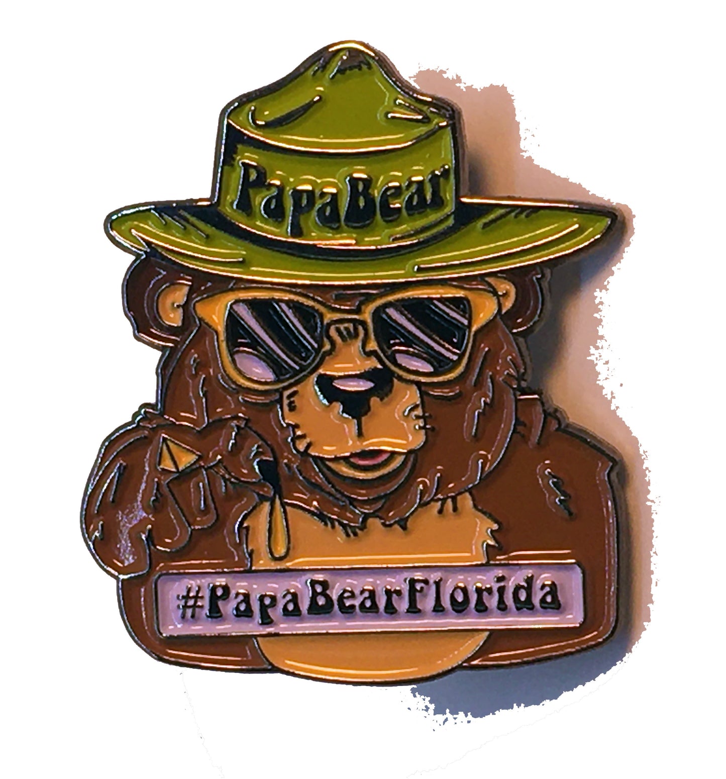 Papa Bear Florida Pin