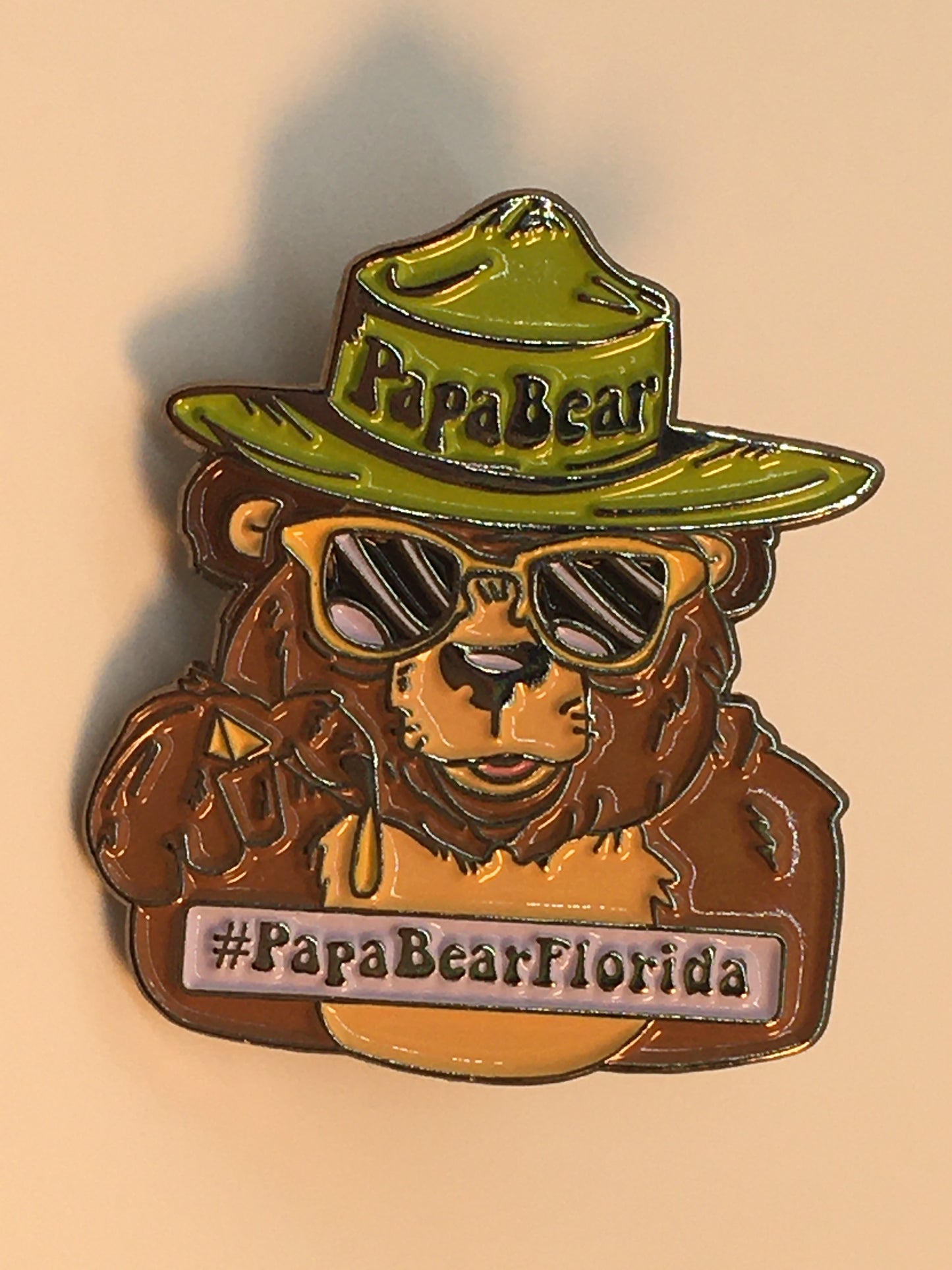 Papa Bear Florida Pin